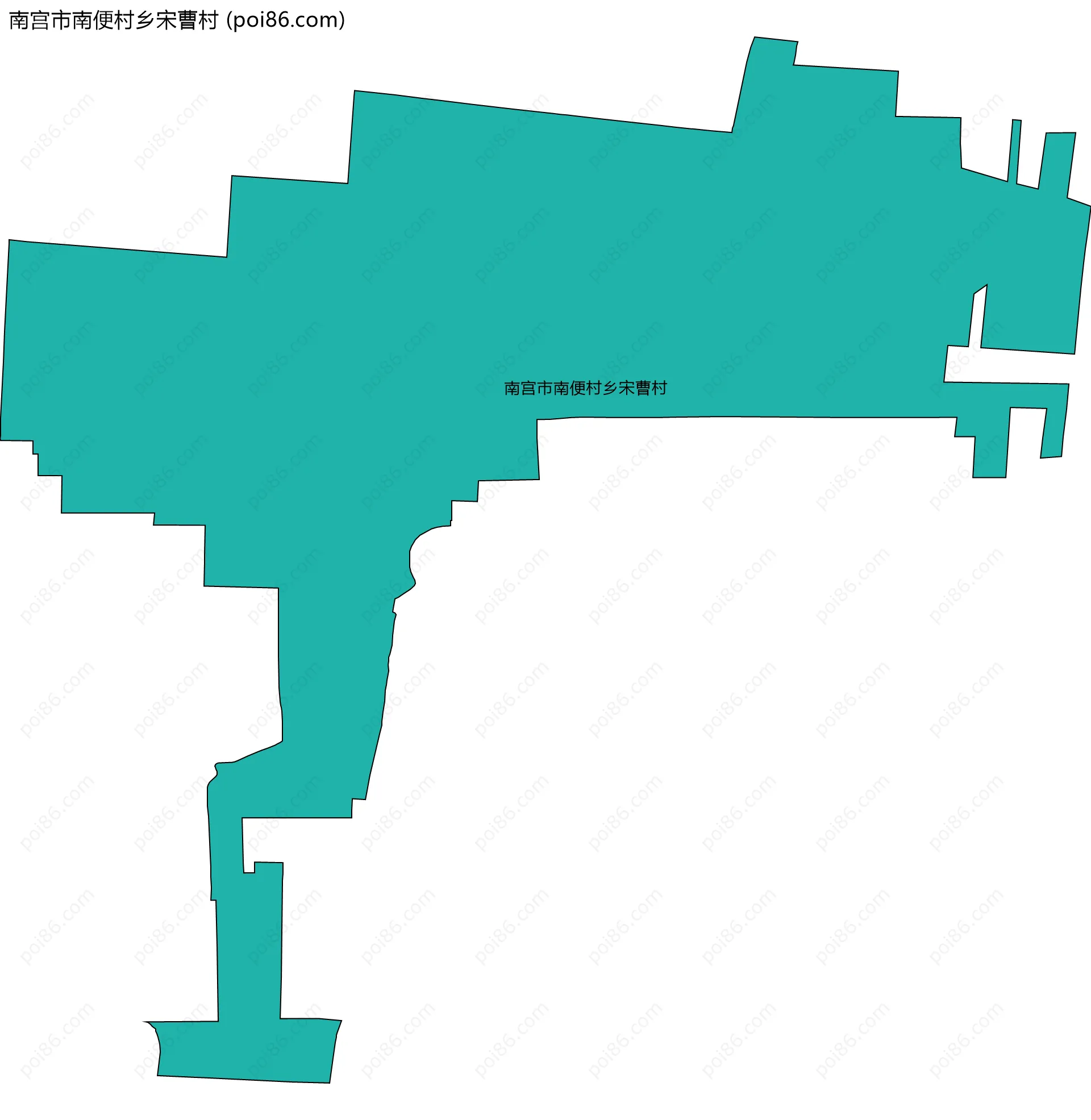 南宫市南便村乡宋曹村边界地图
