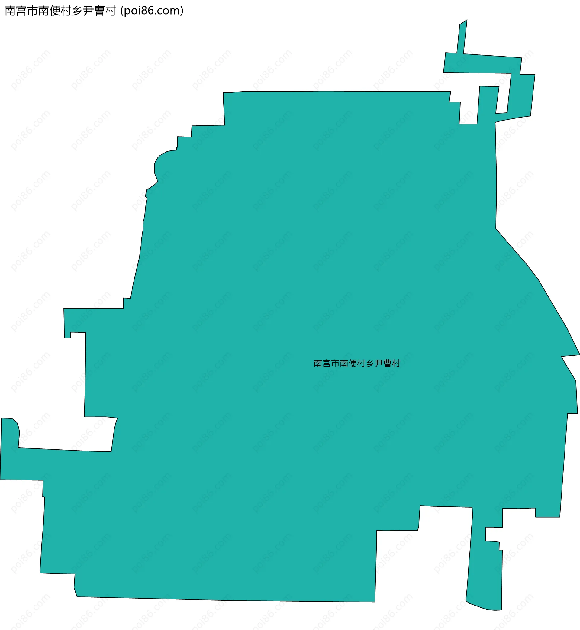 南宫市南便村乡尹曹村边界地图