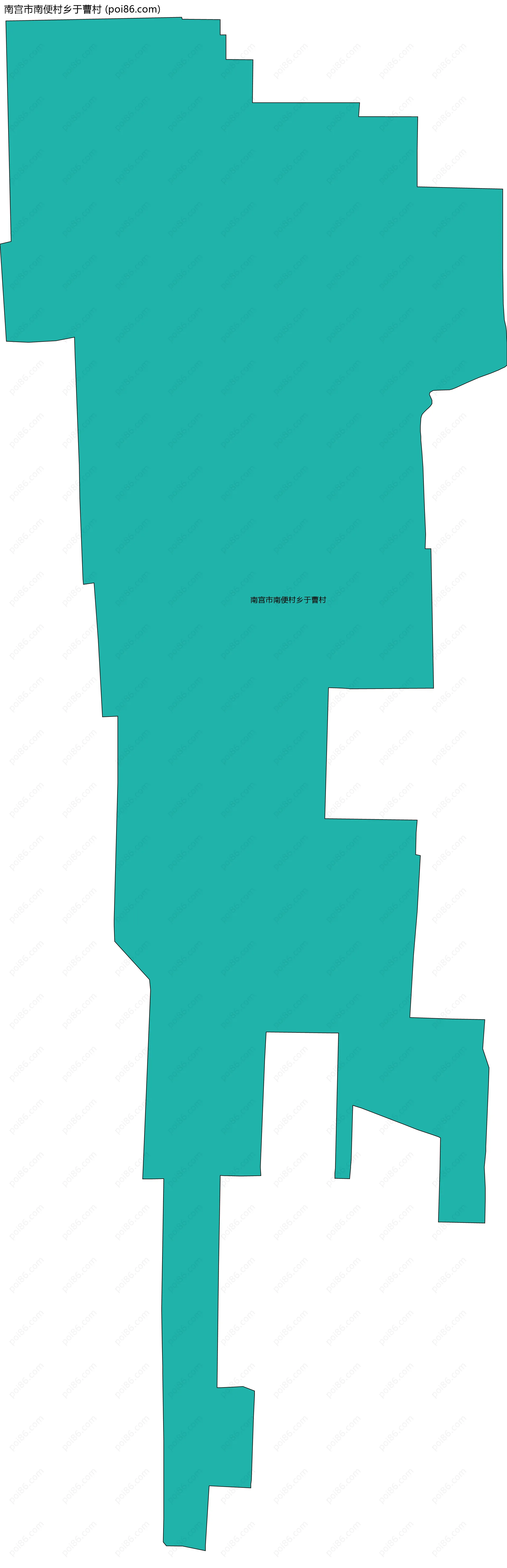 南宫市南便村乡于曹村边界地图