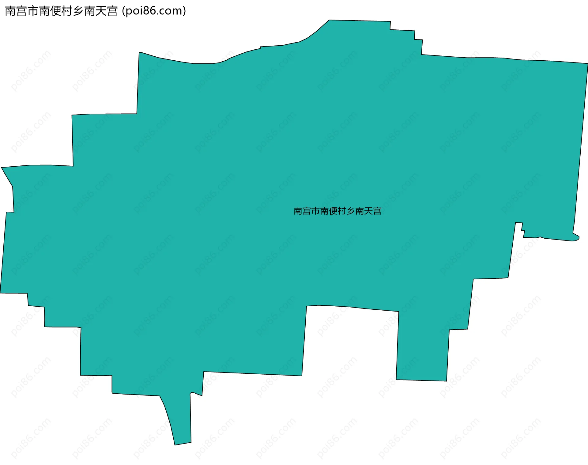 南宫市南便村乡南天宫边界地图