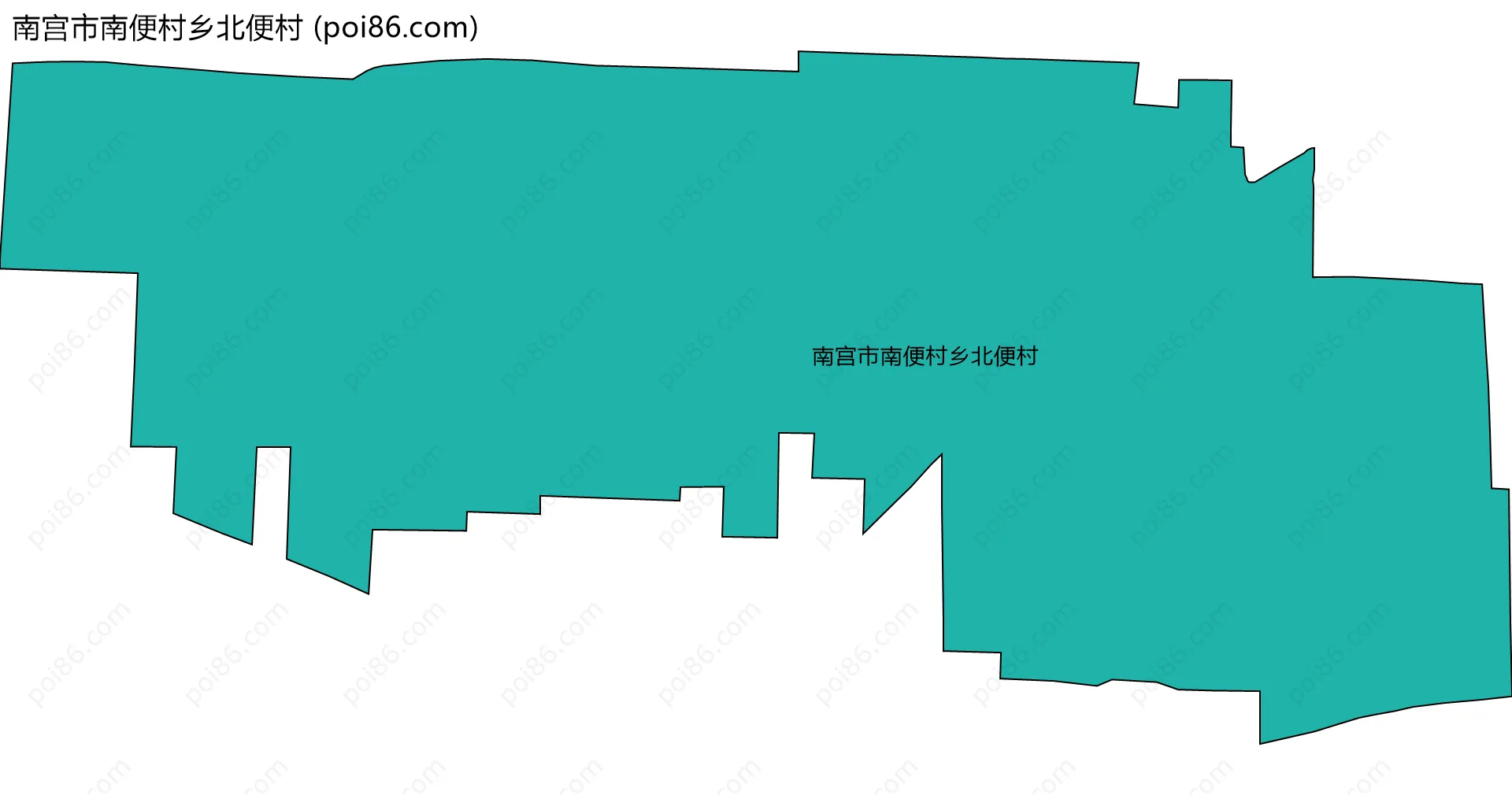 南宫市南便村乡北便村边界地图