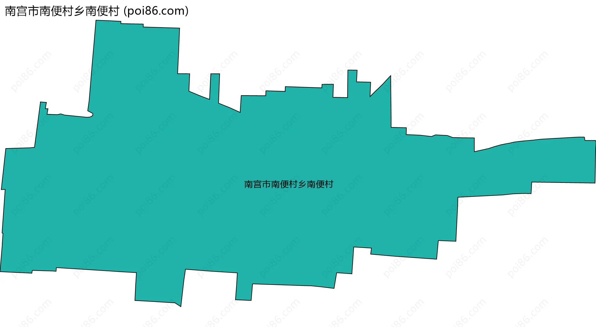 南宫市南便村乡南便村边界地图