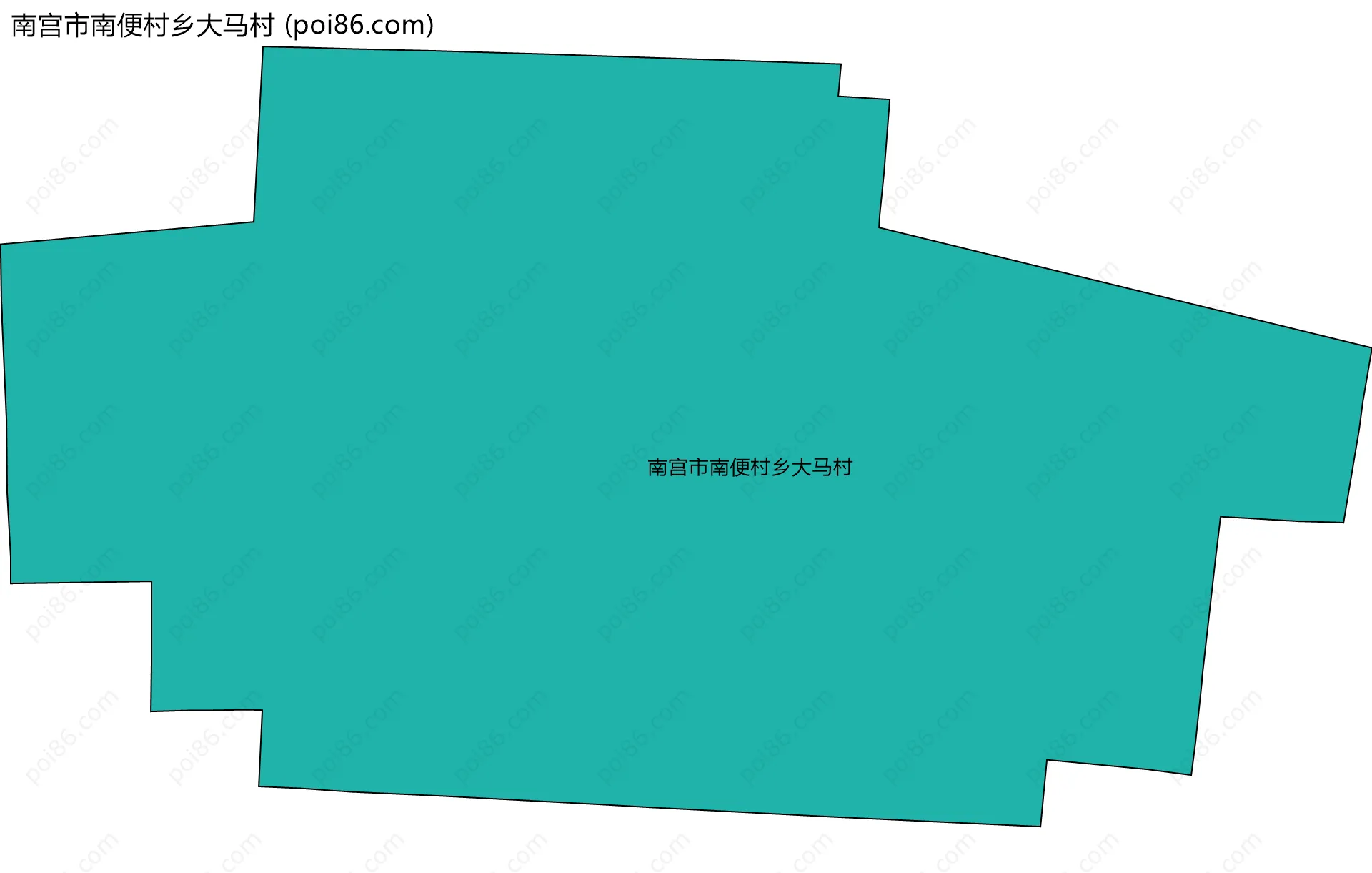 南宫市南便村乡大马村边界地图