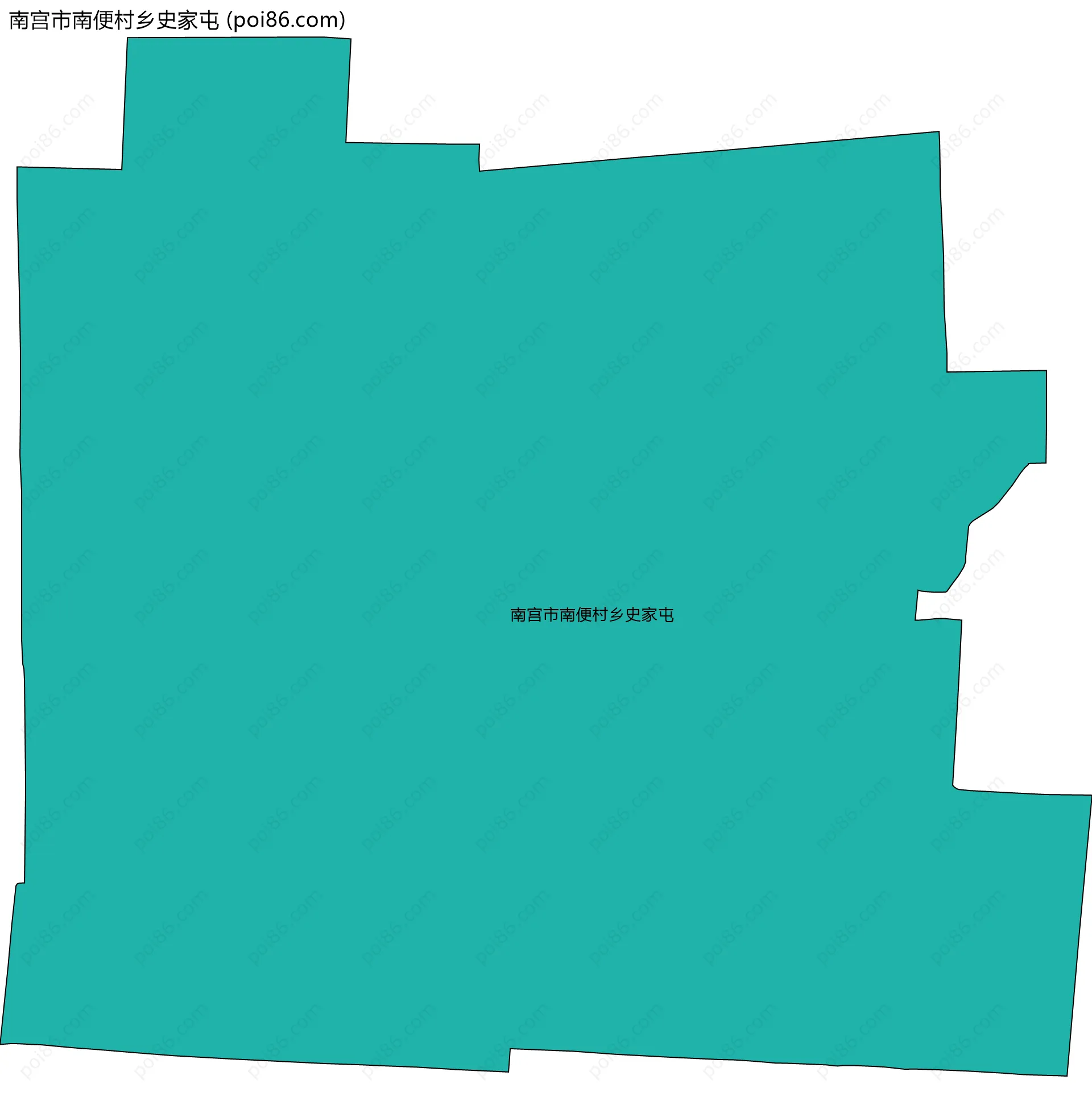 南宫市南便村乡史家屯边界地图