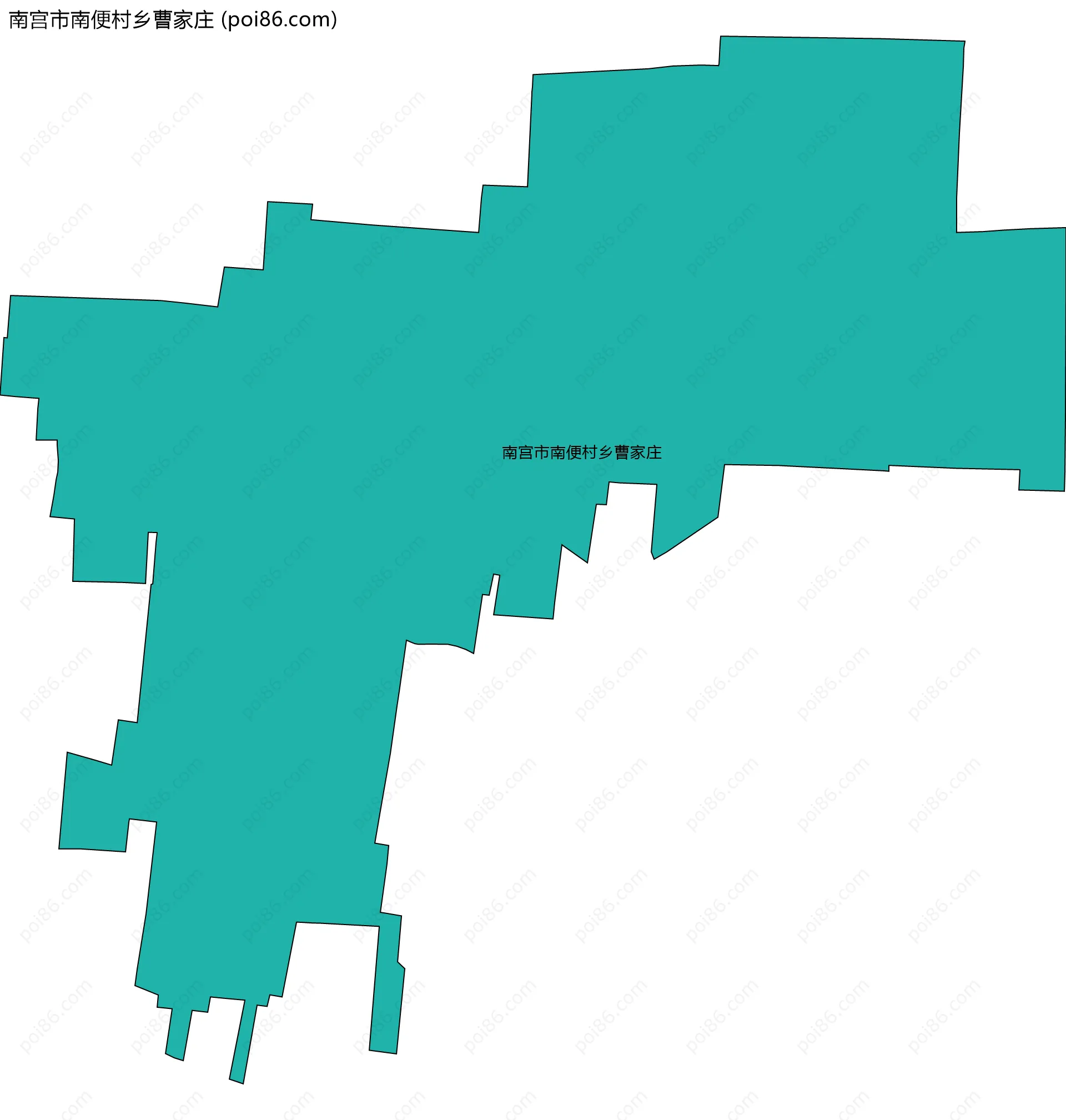 南宫市南便村乡曹家庄边界地图