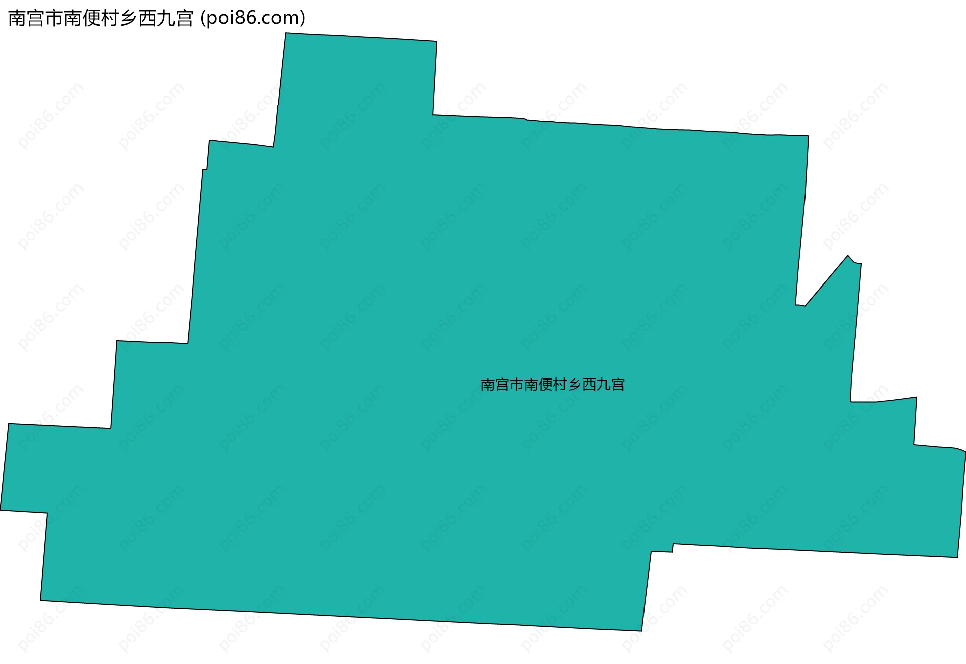 南宫市南便村乡西九宫边界地图
