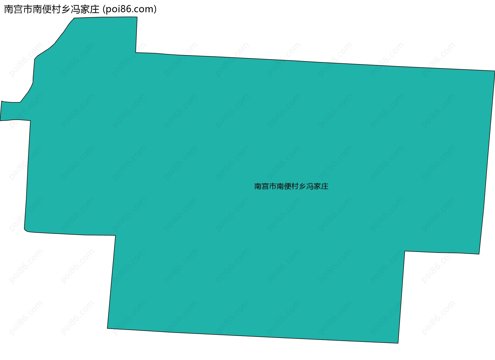南宫市南便村乡冯家庄边界地图