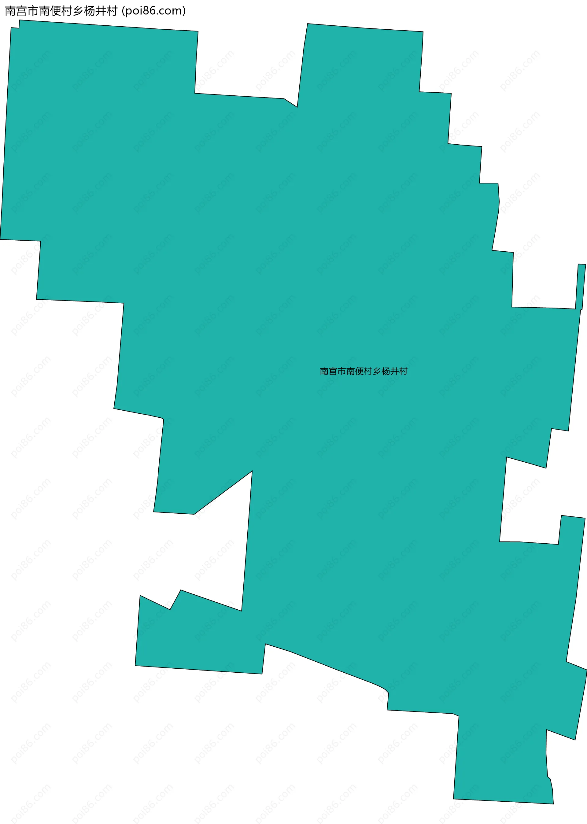 南宫市南便村乡杨井村边界地图