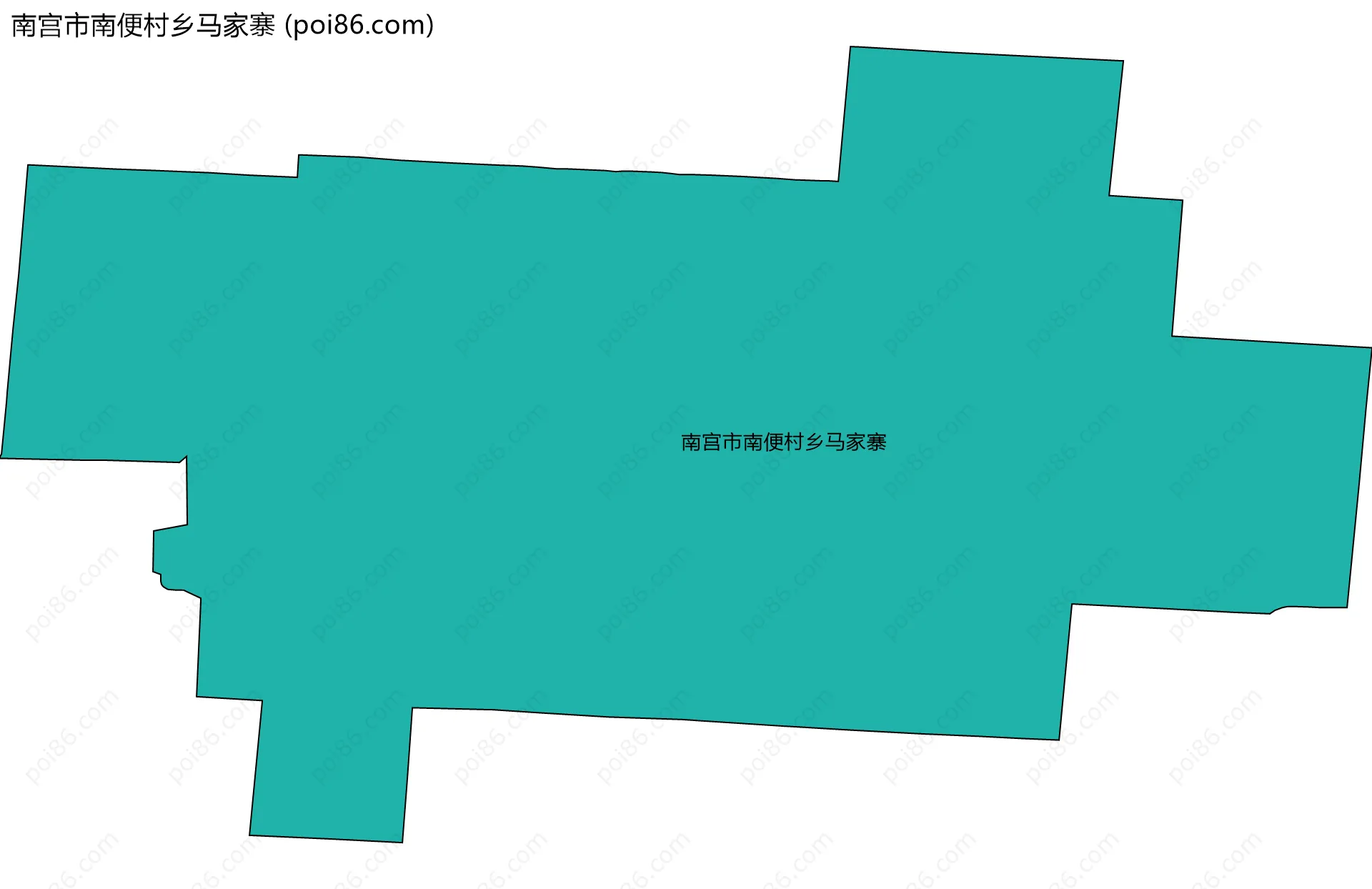 南宫市南便村乡马家寨边界地图
