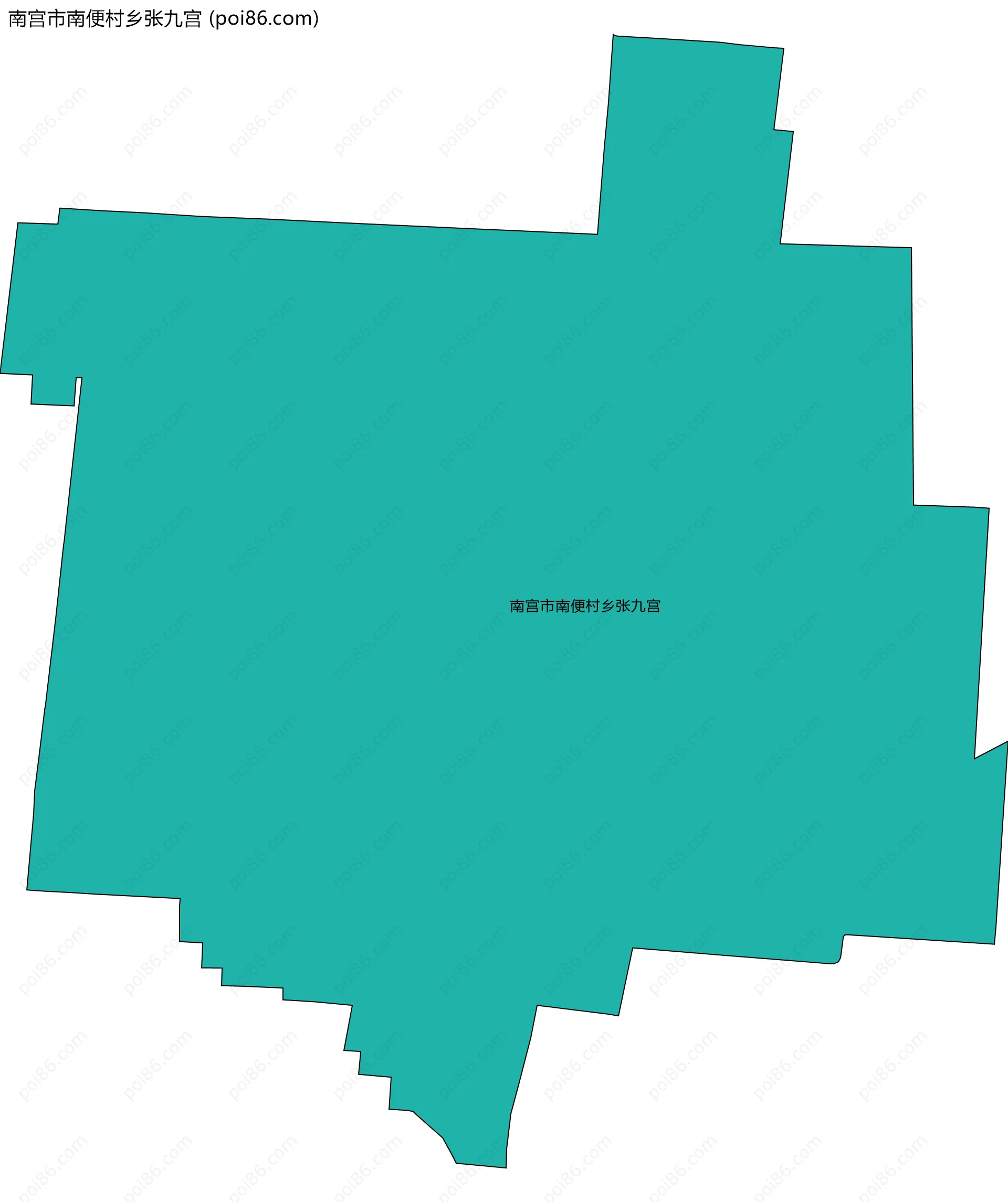 南宫市南便村乡张九宫边界地图
