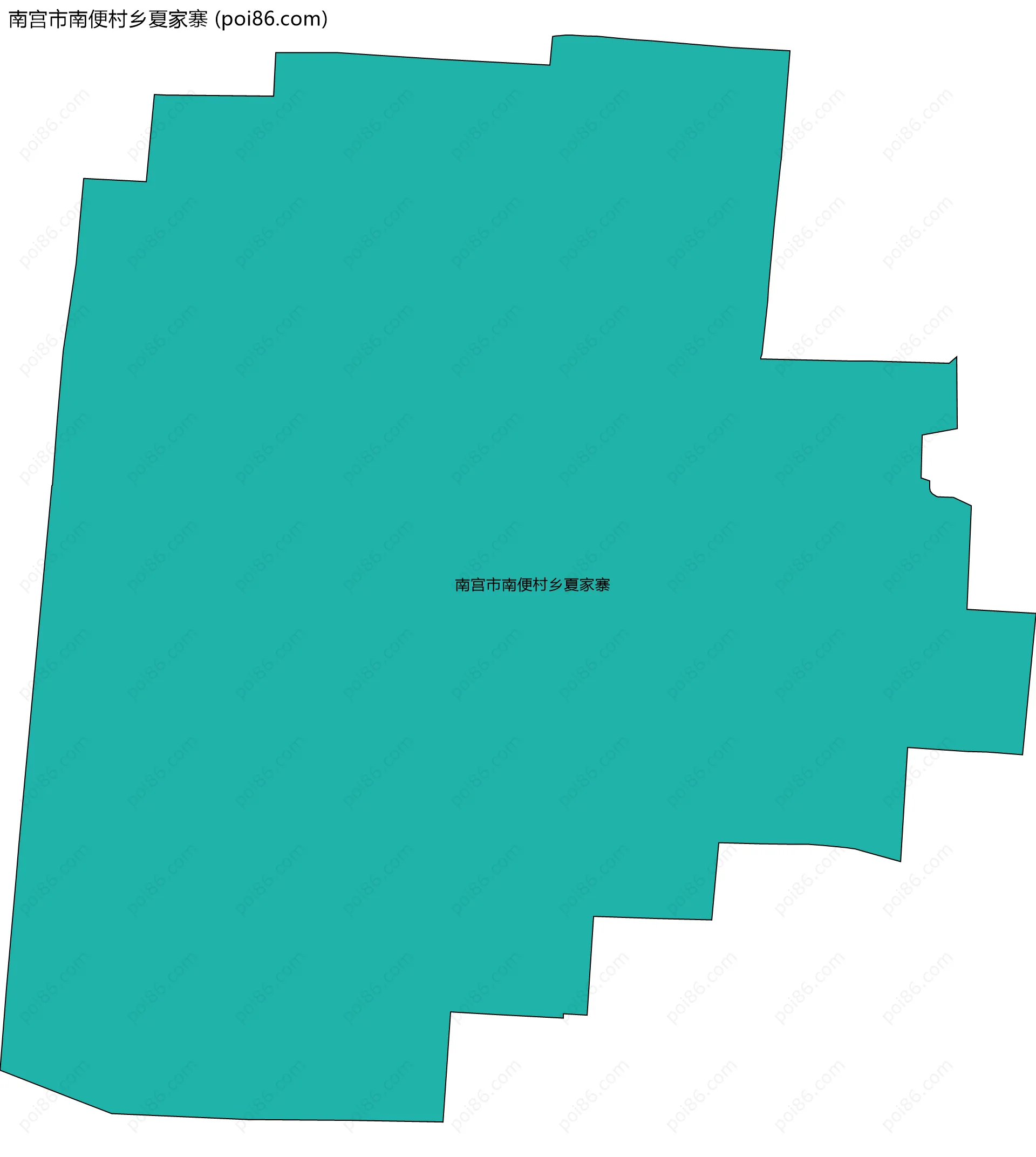 南宫市南便村乡夏家寨边界地图