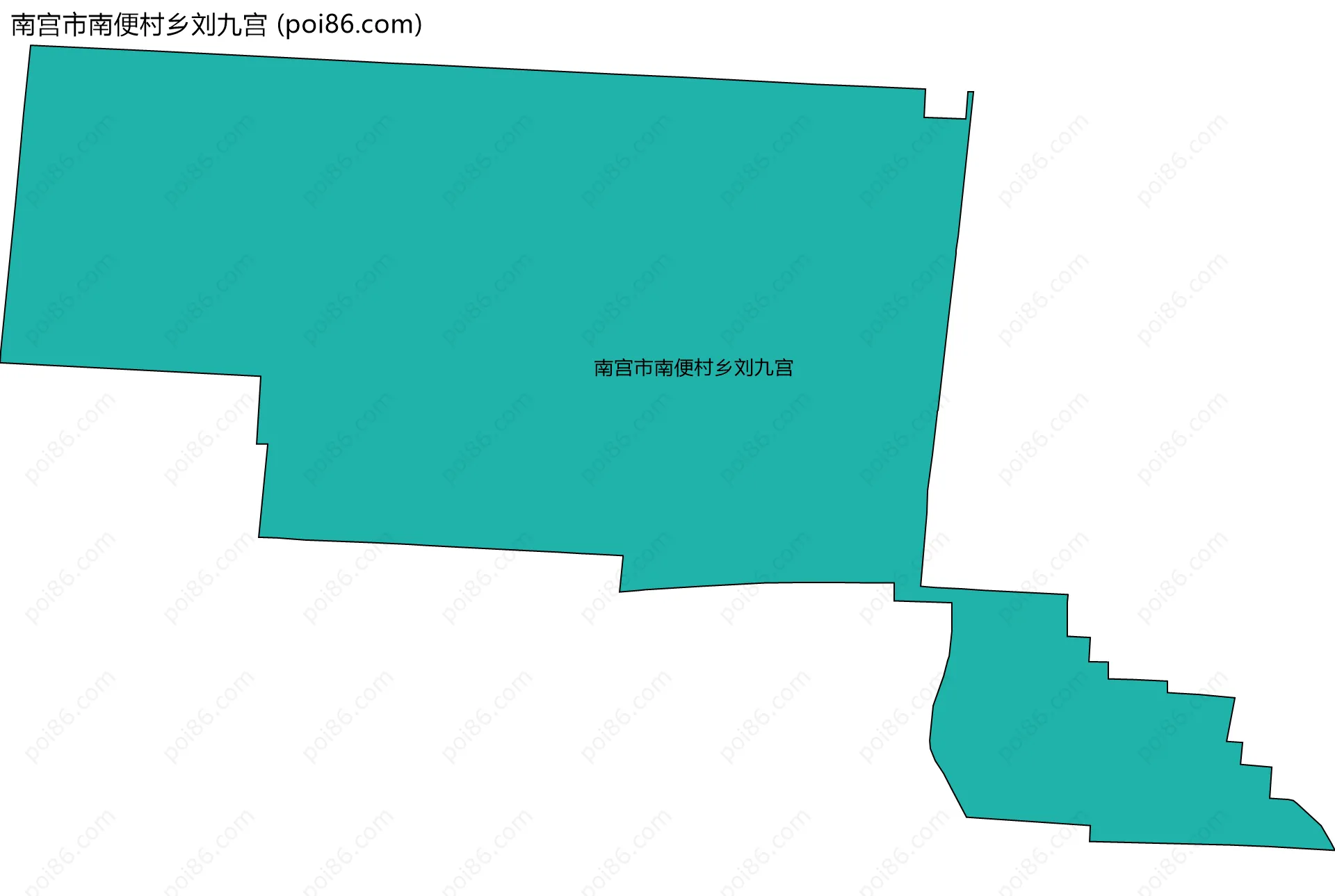 南宫市南便村乡刘九宫边界地图