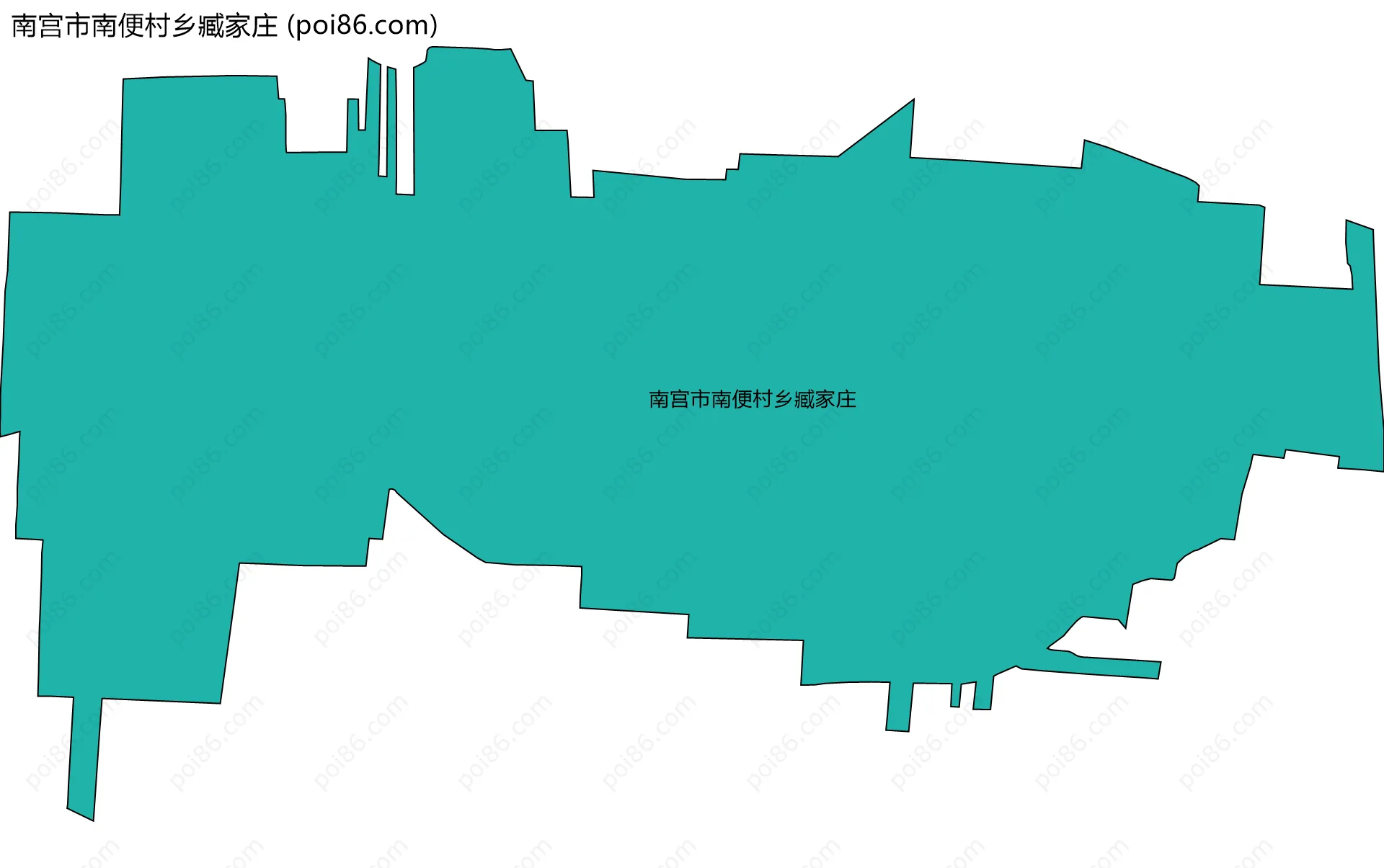 南宫市南便村乡臧家庄边界地图