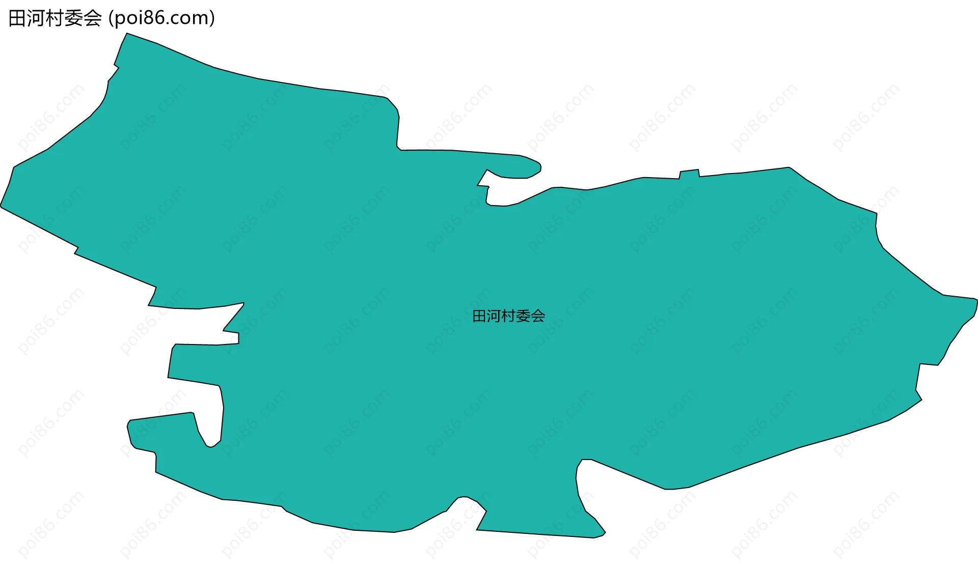 田河村委会边界地图