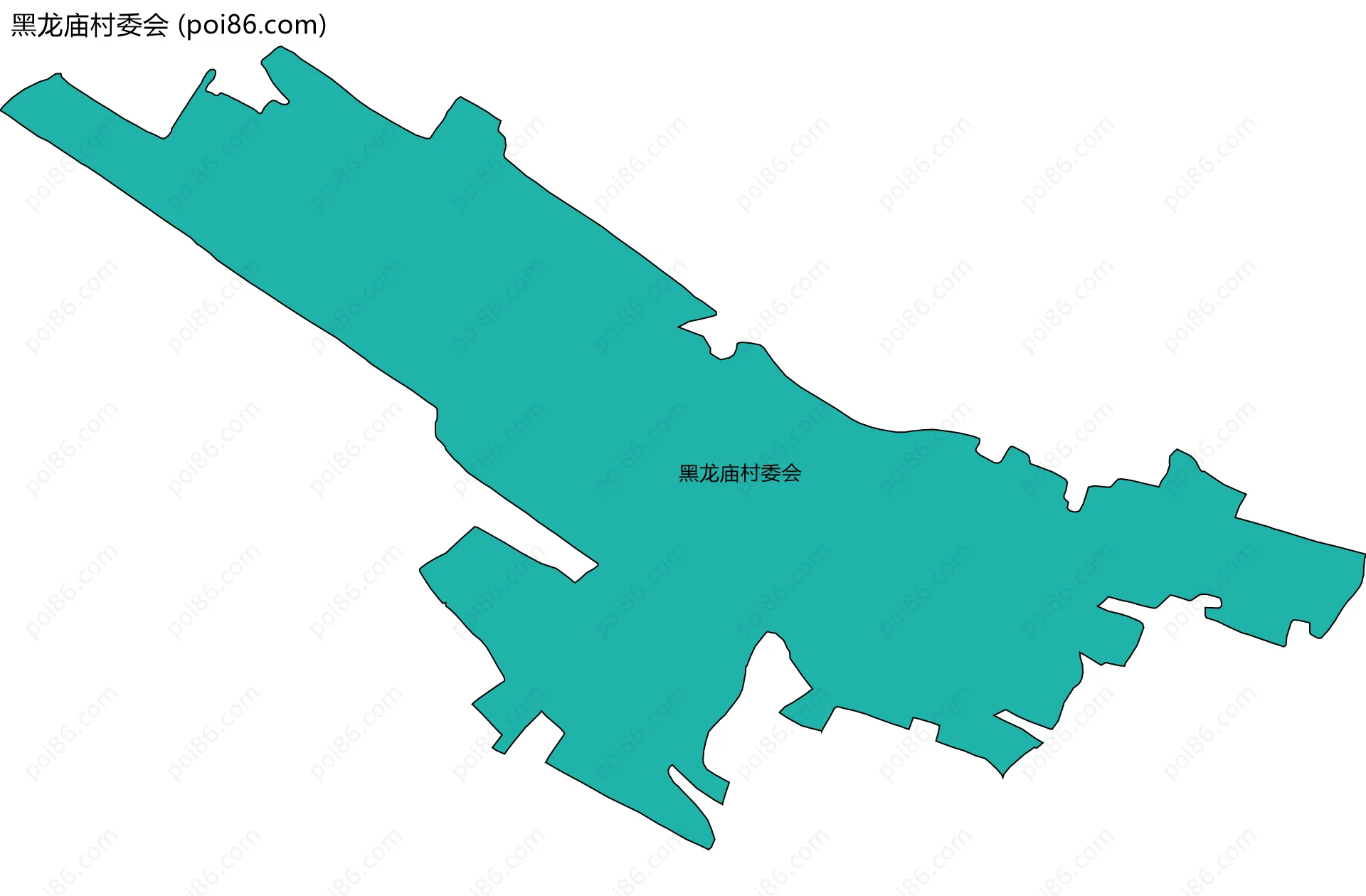 黑龙庙村委会边界地图