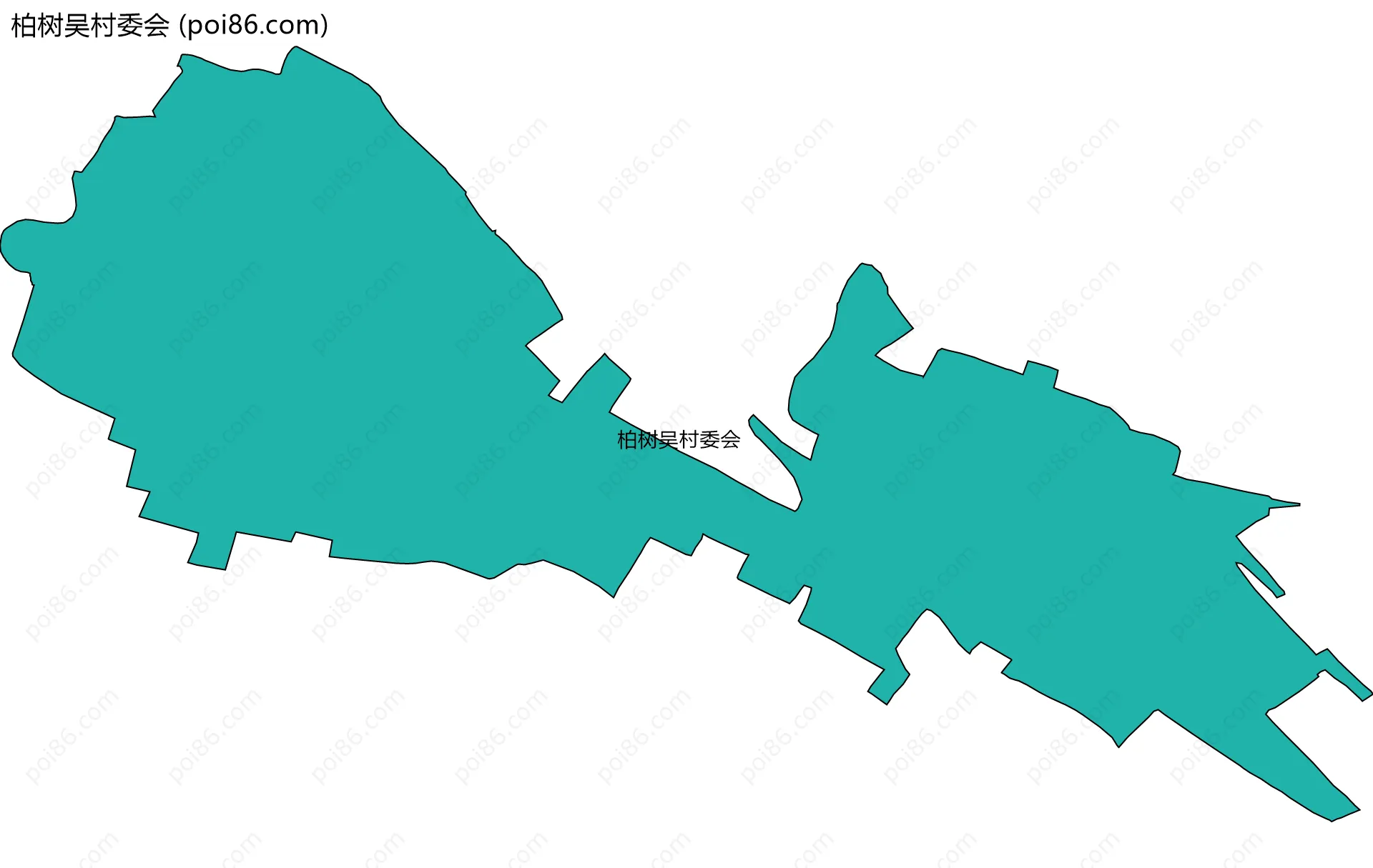 柏树吴村委会边界地图