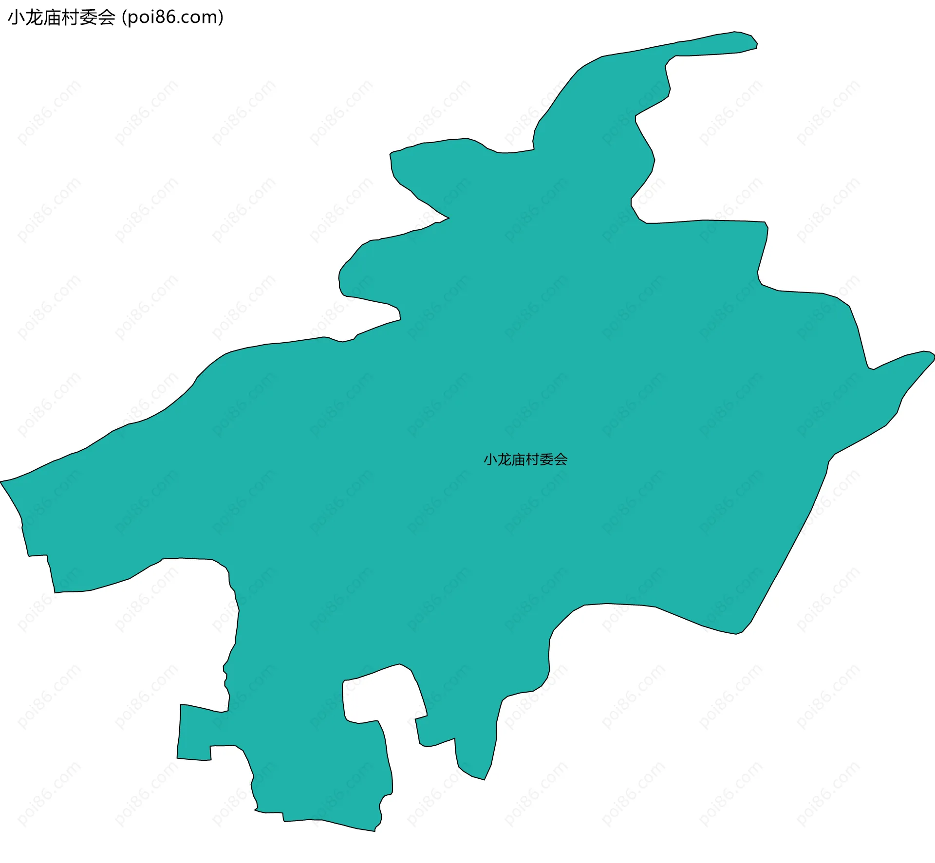 小龙庙村委会边界地图