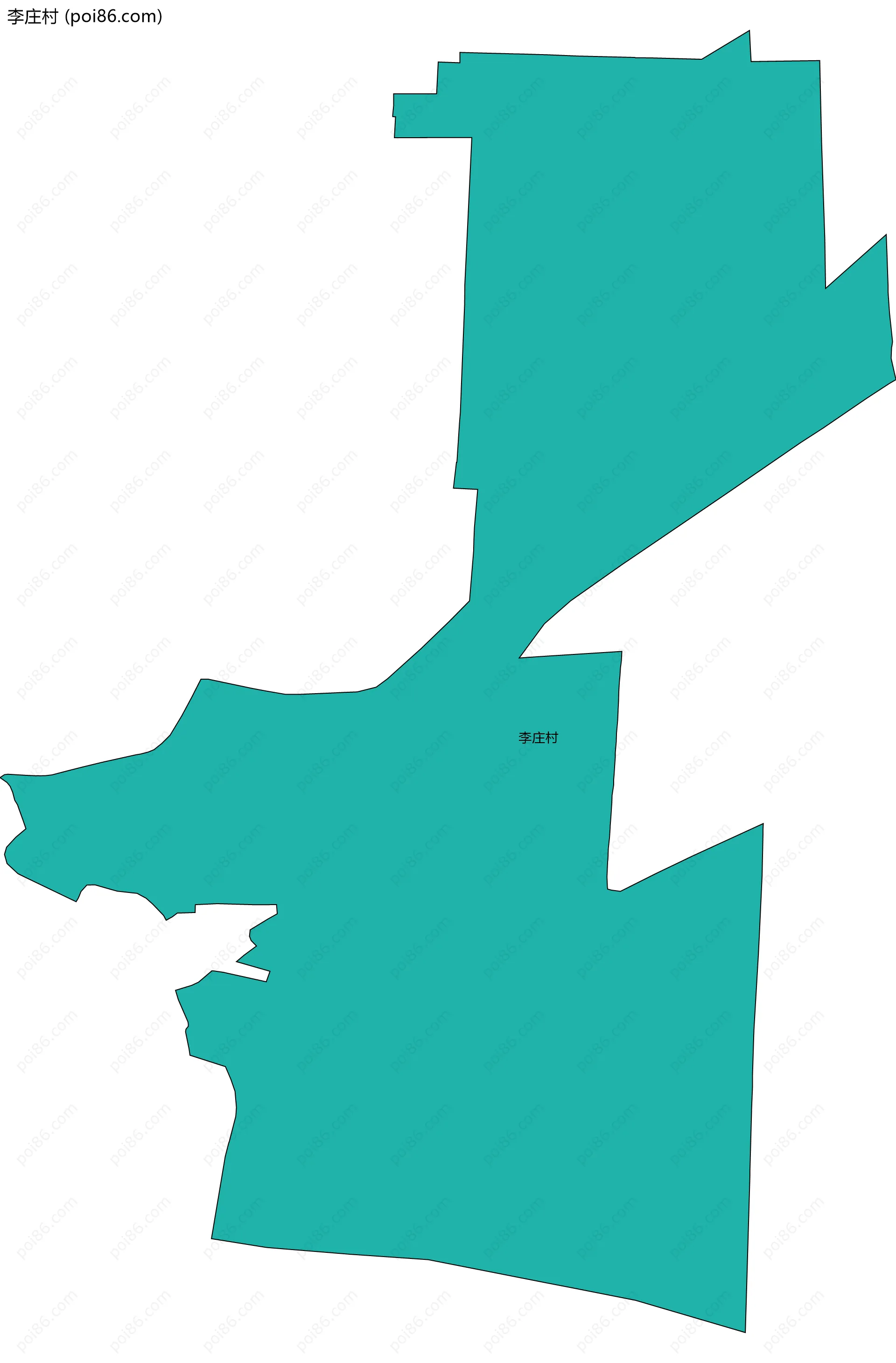 李庄村边界地图
