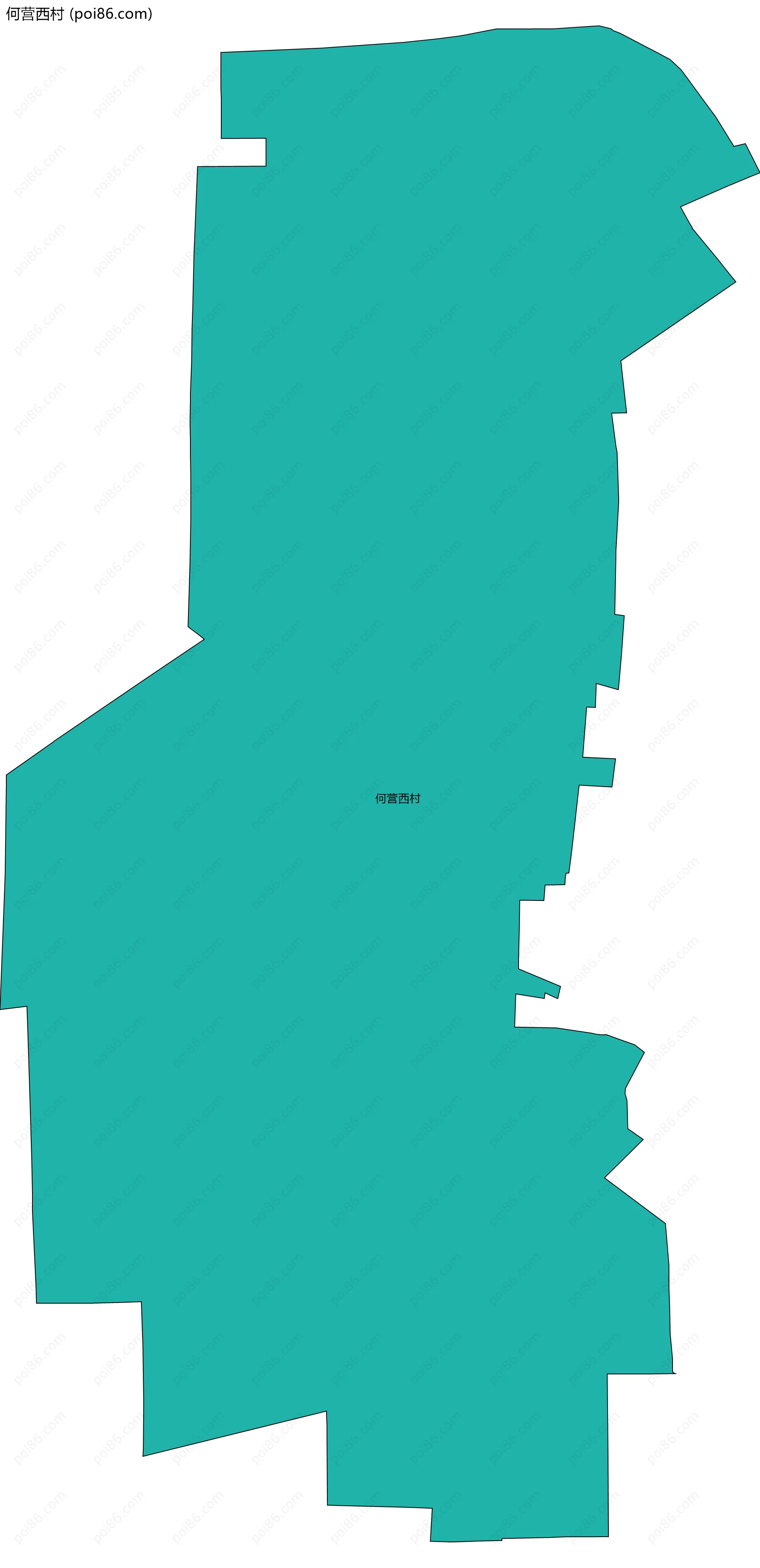 何营西村边界地图