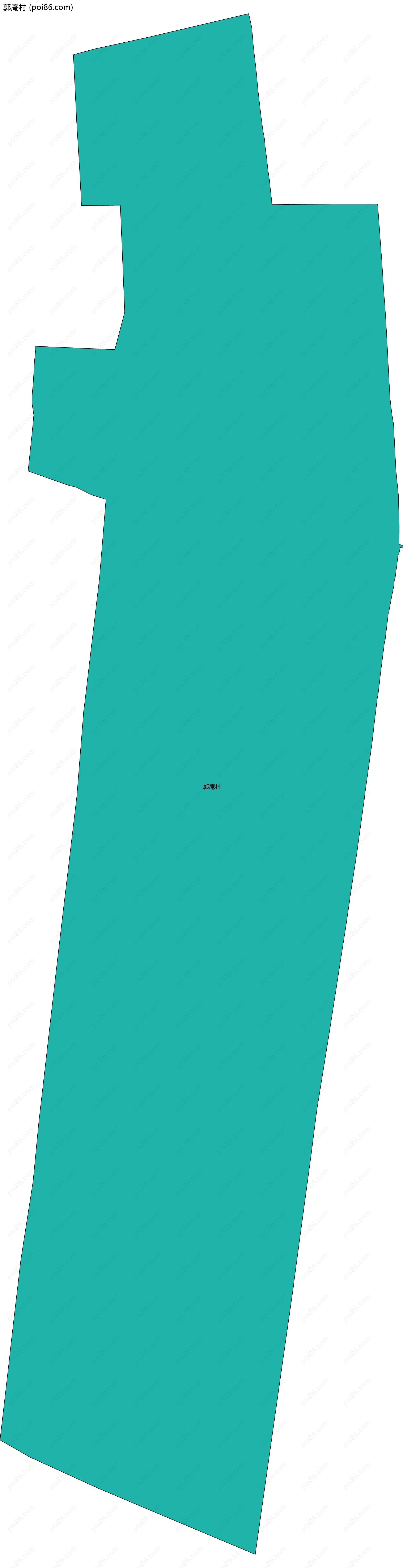 郭庵村边界地图