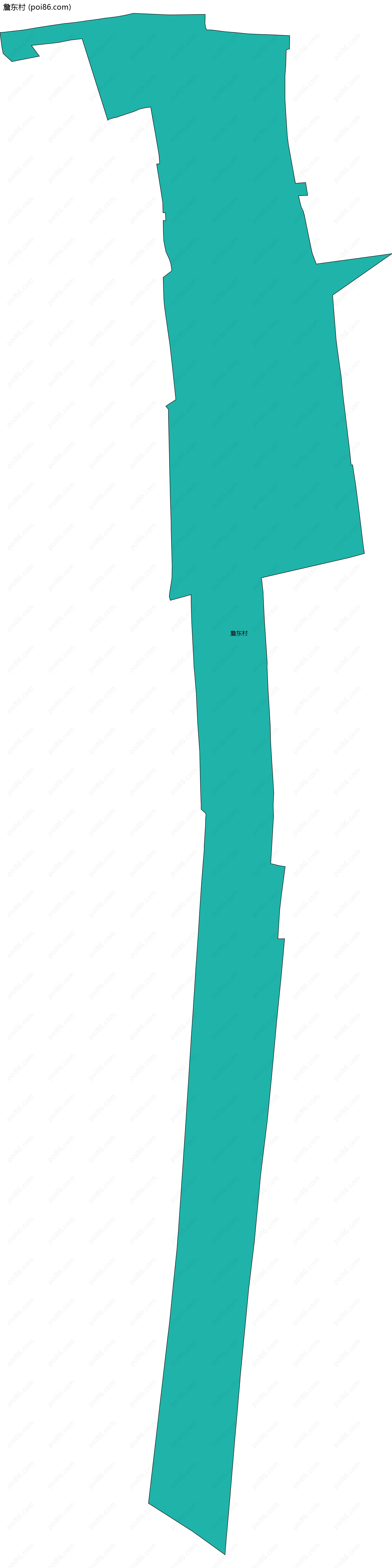 詹东村边界地图