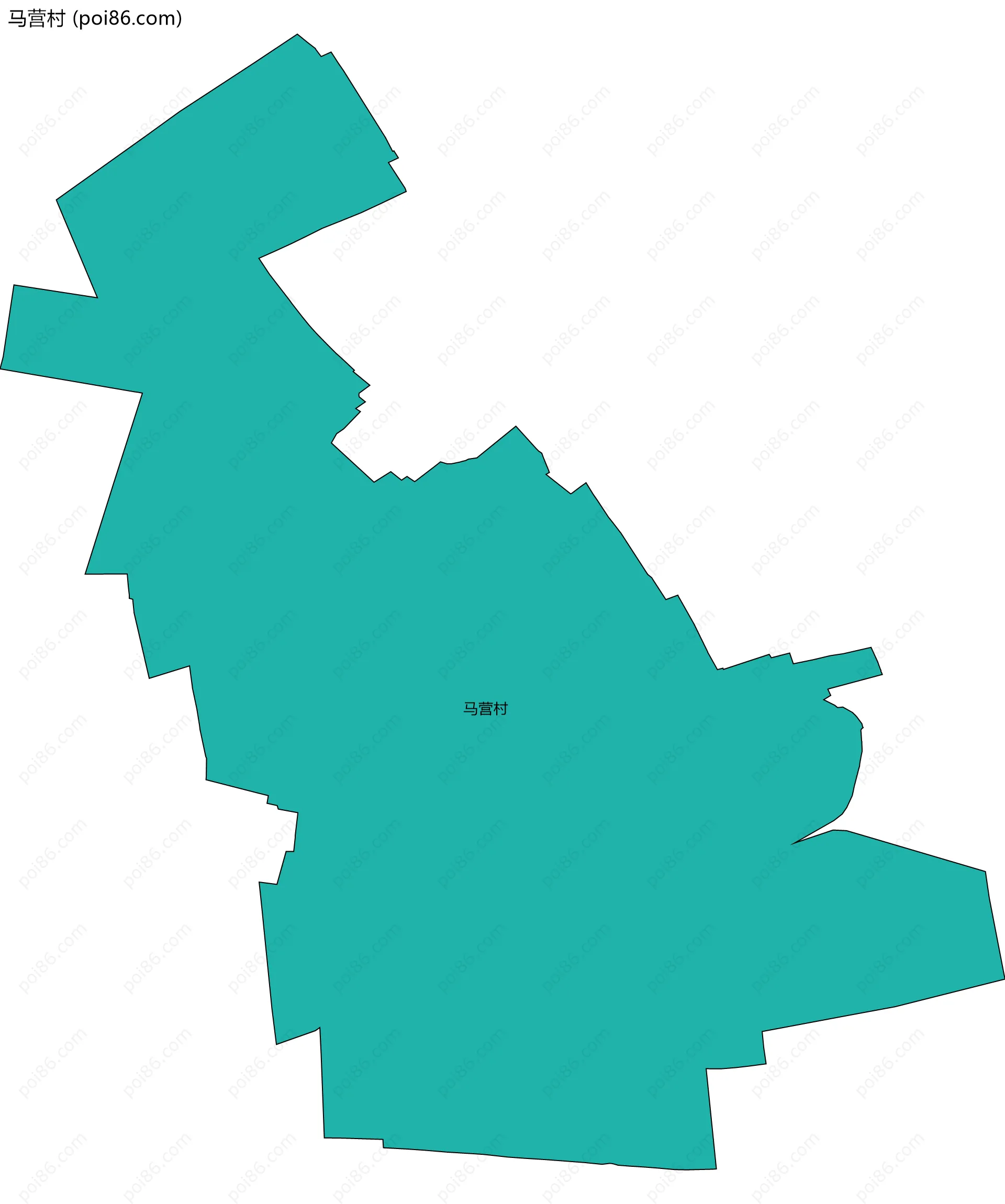 马营村边界地图