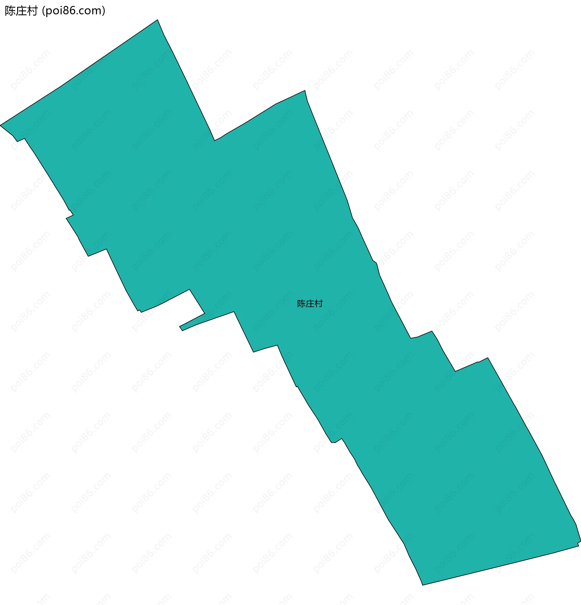 陈庄村边界地图