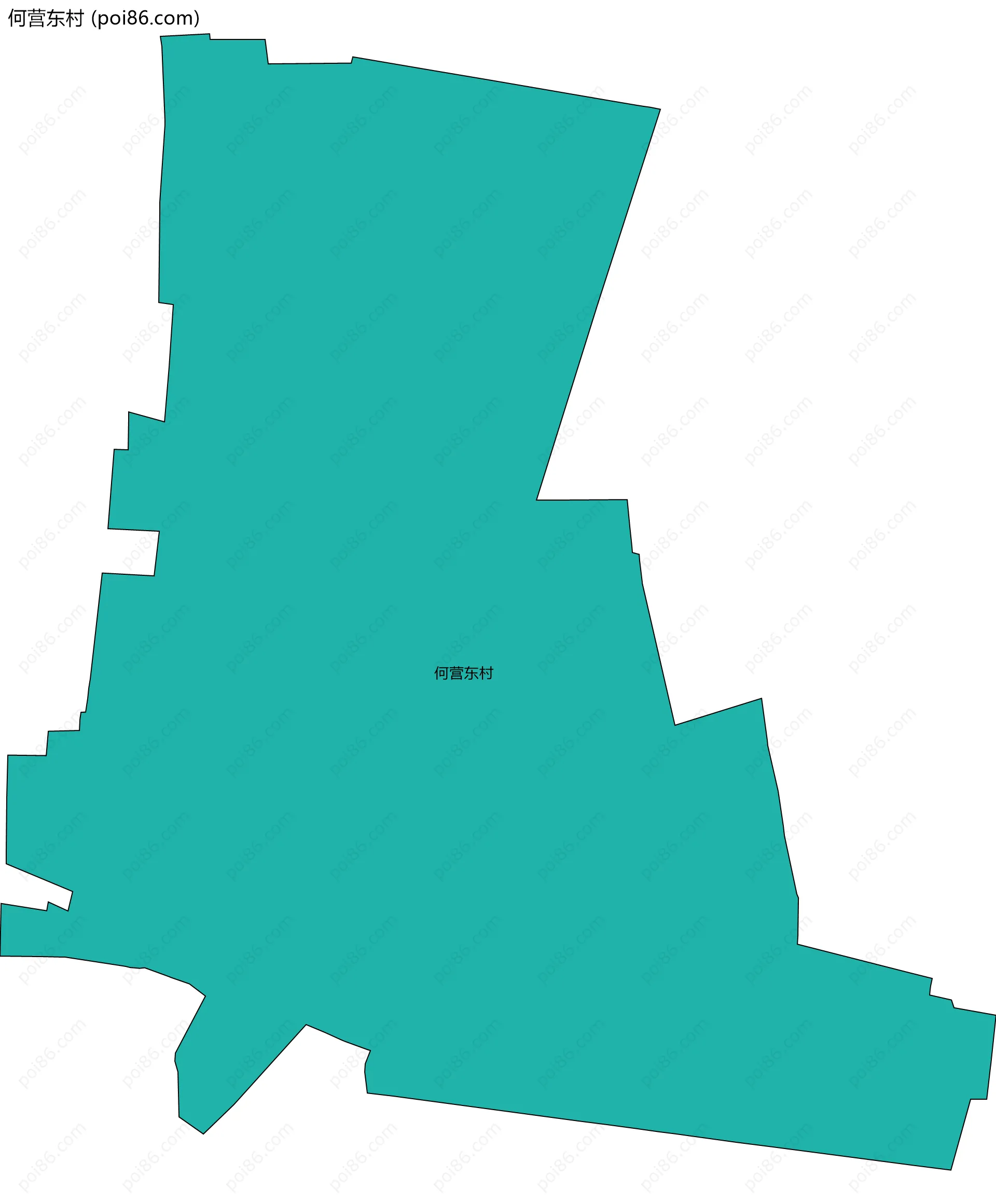 何营东村边界地图