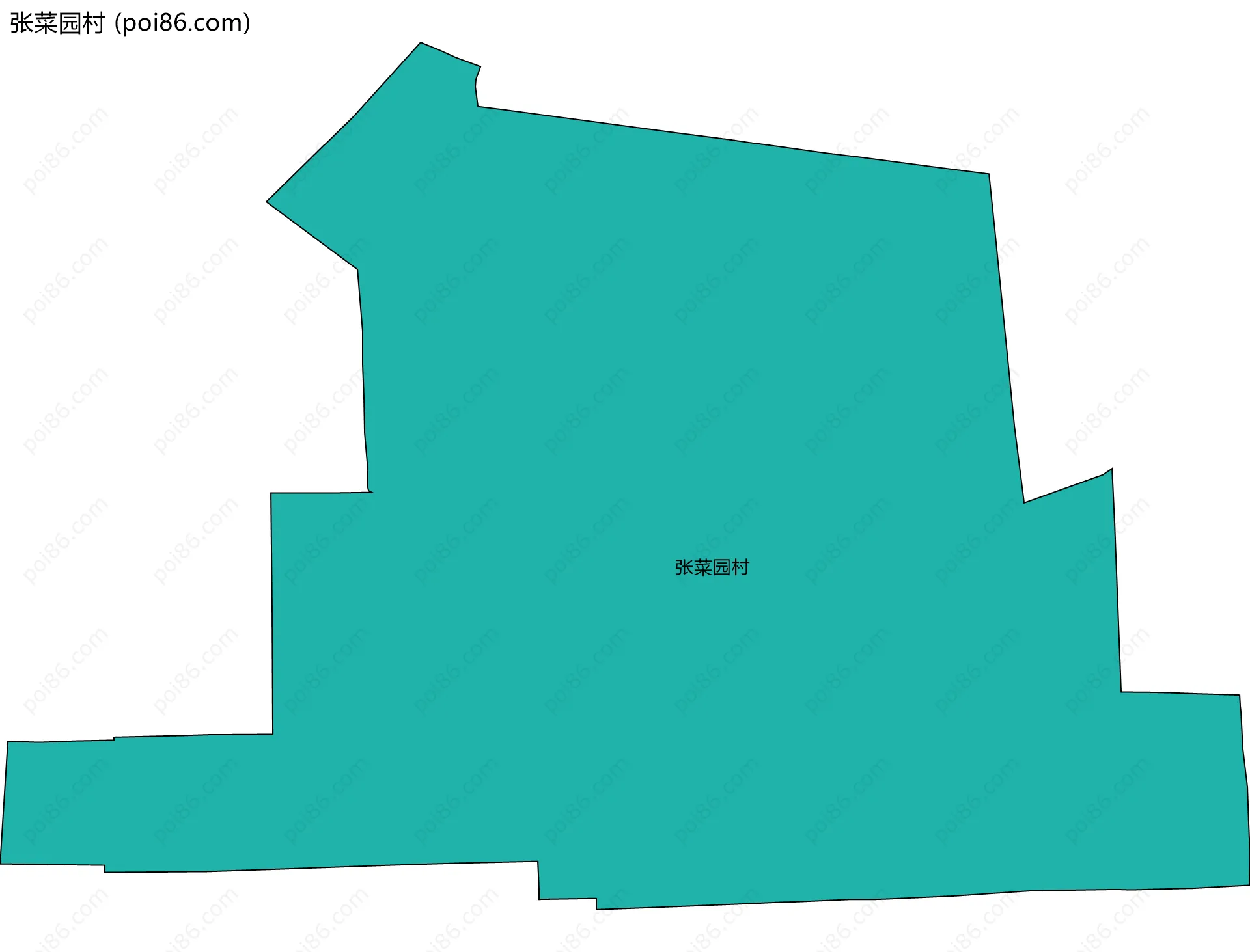 张菜园村边界地图