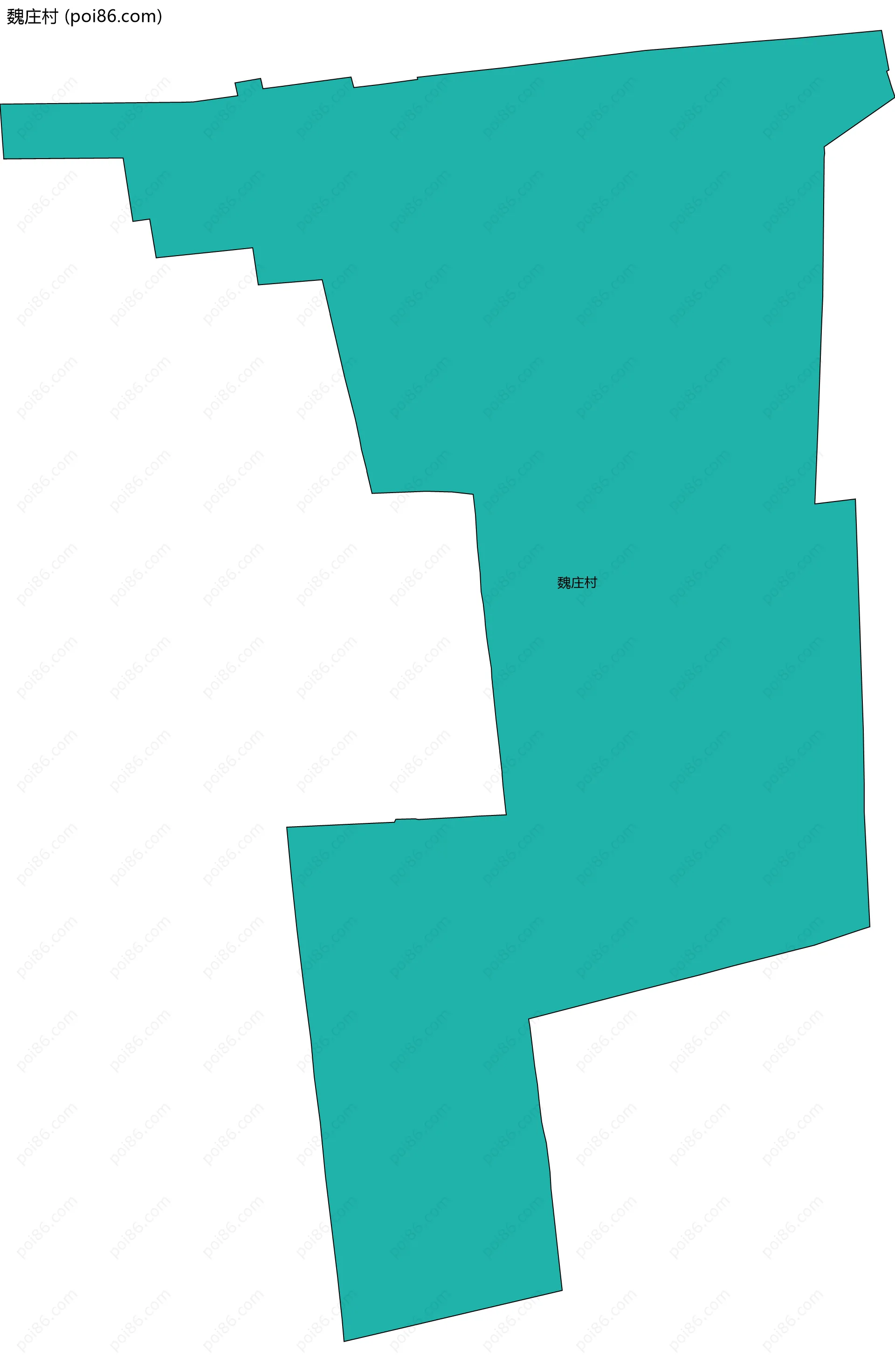 魏庄村边界地图