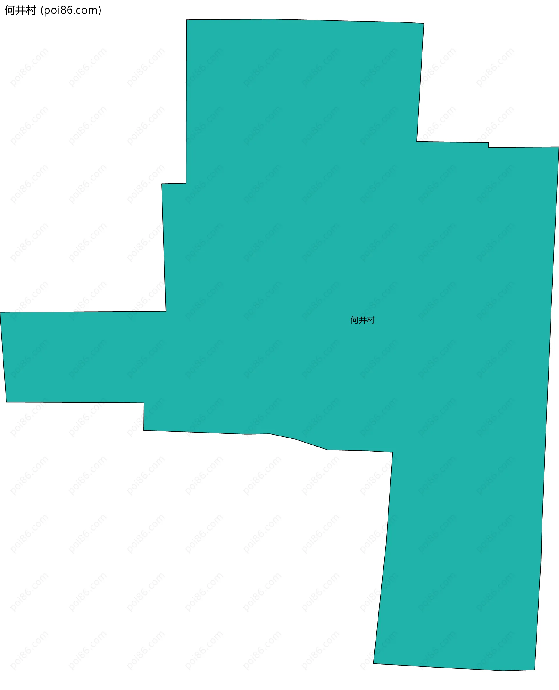 何井村边界地图