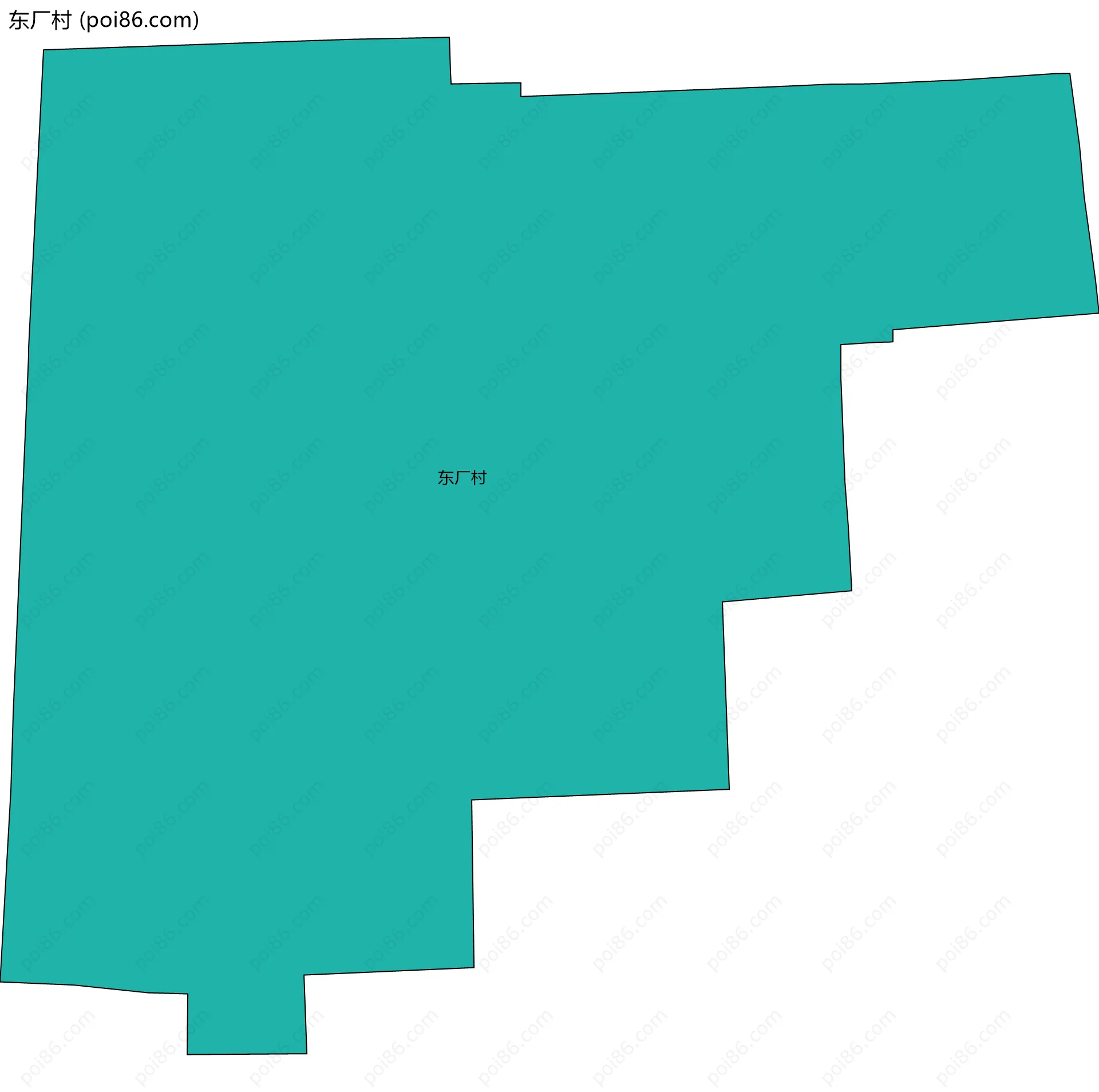 东厂村边界地图