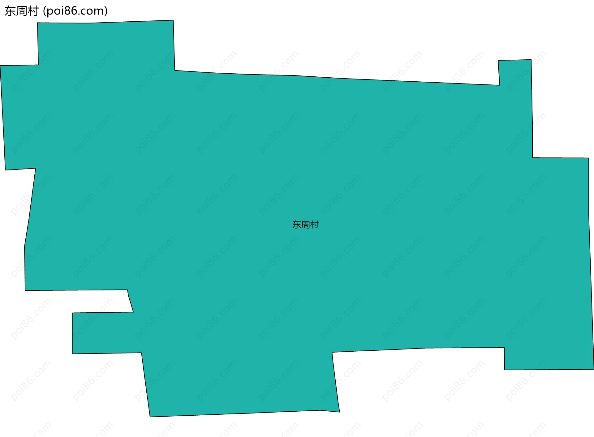 东周村边界地图