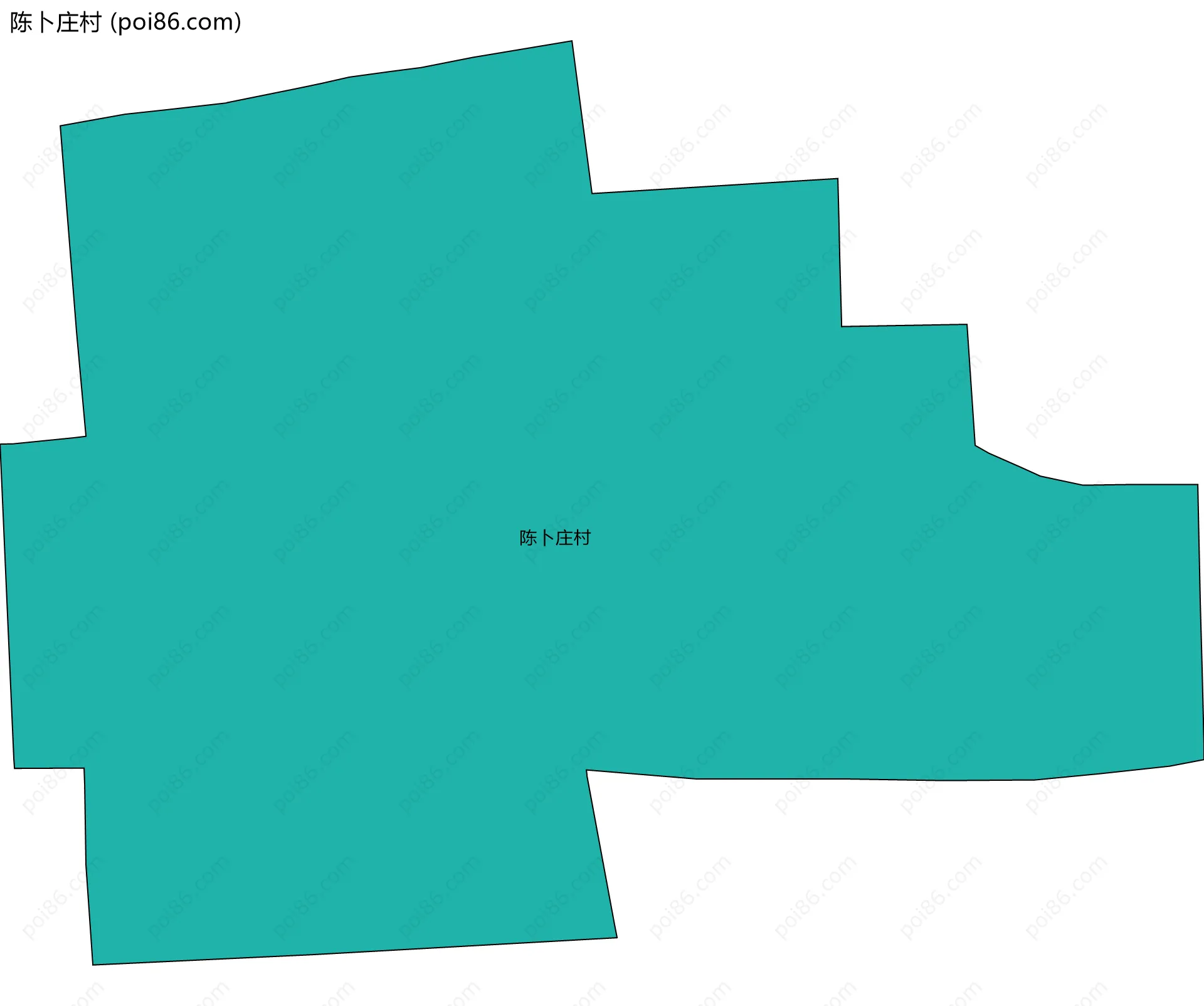 陈卜庄村边界地图