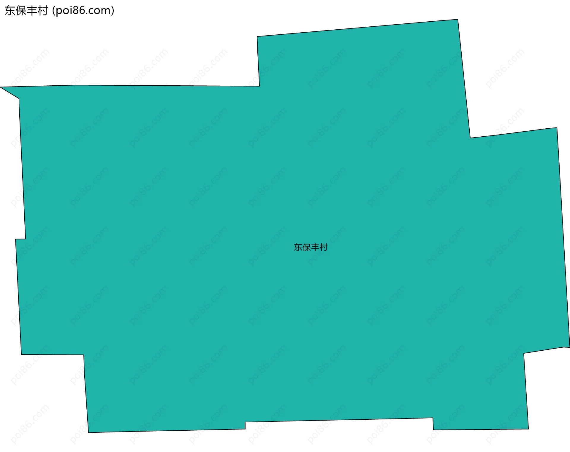 东保丰村边界地图