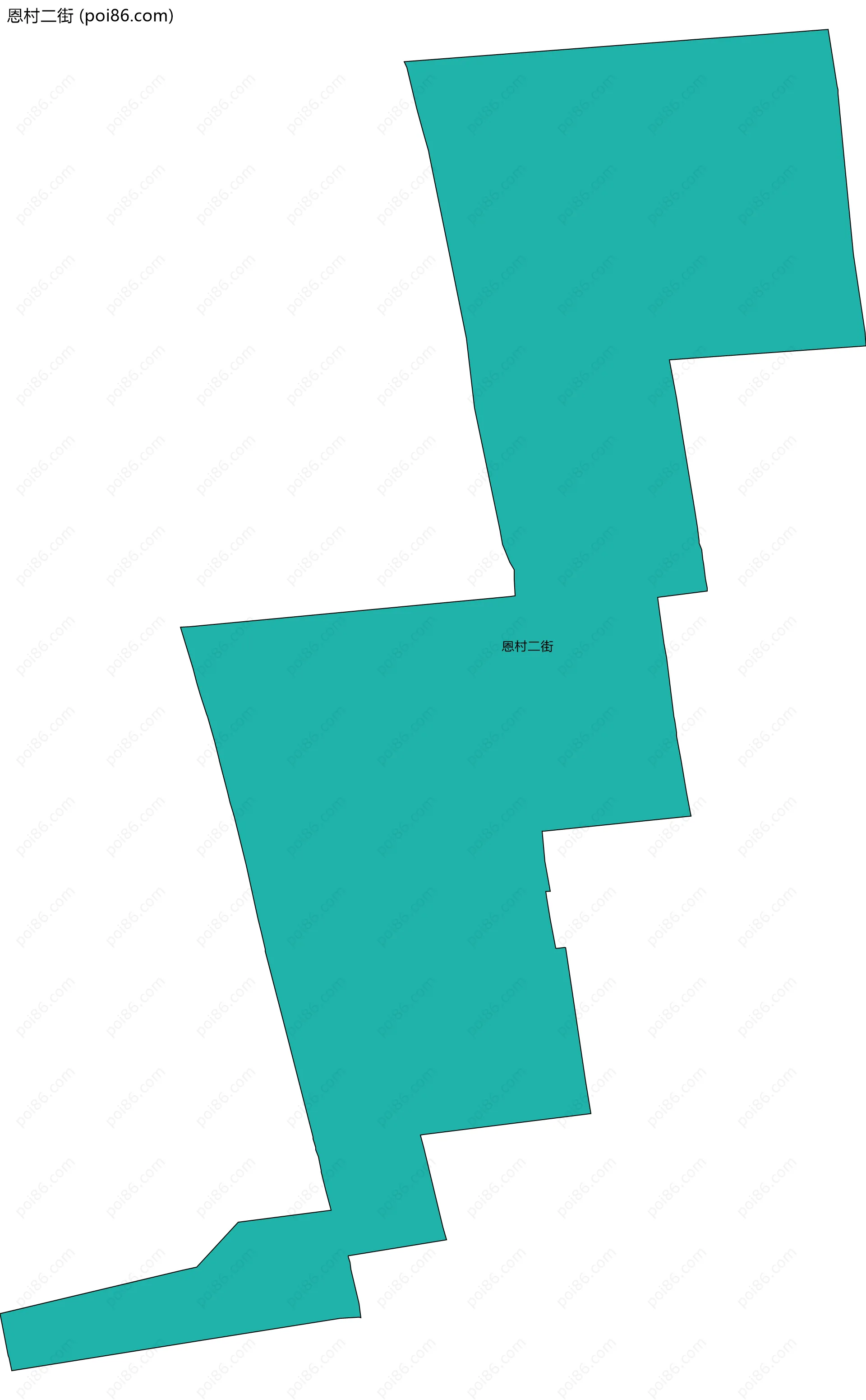 恩村二街边界地图