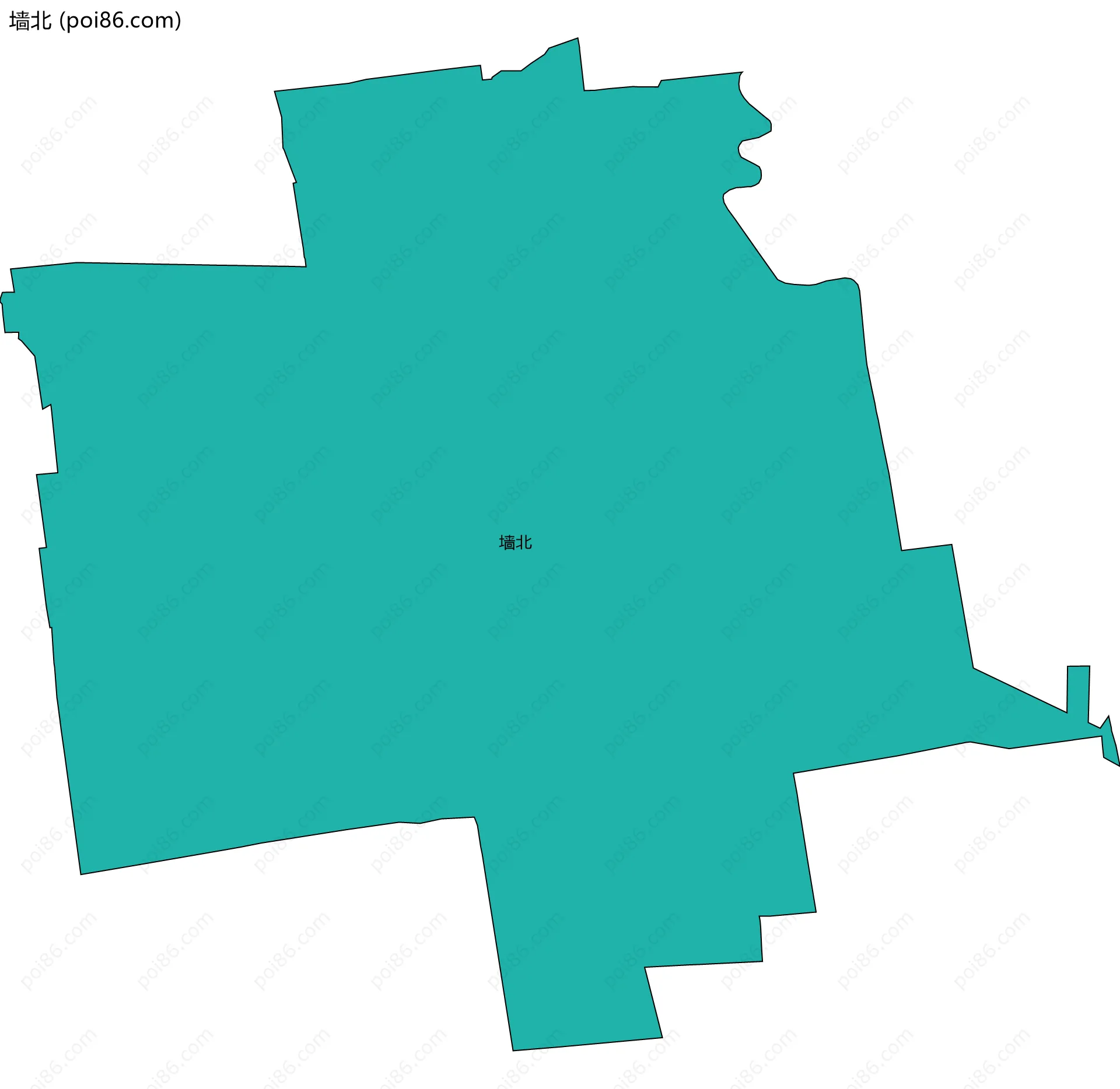 墙北边界地图