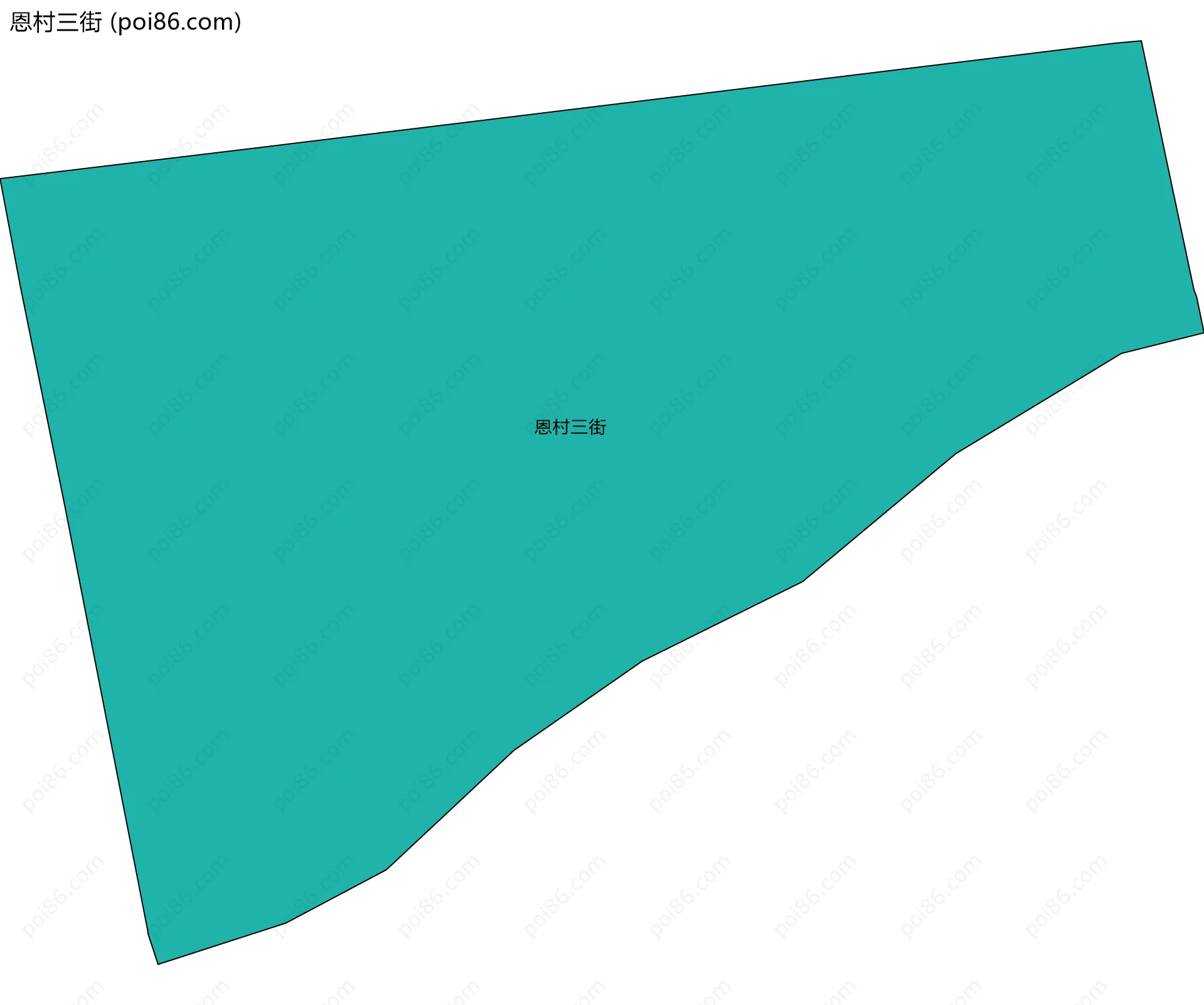 恩村三街边界地图