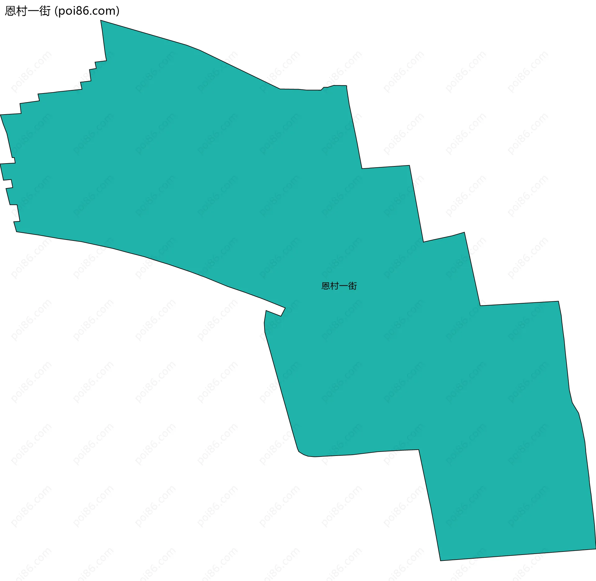 恩村一街边界地图
