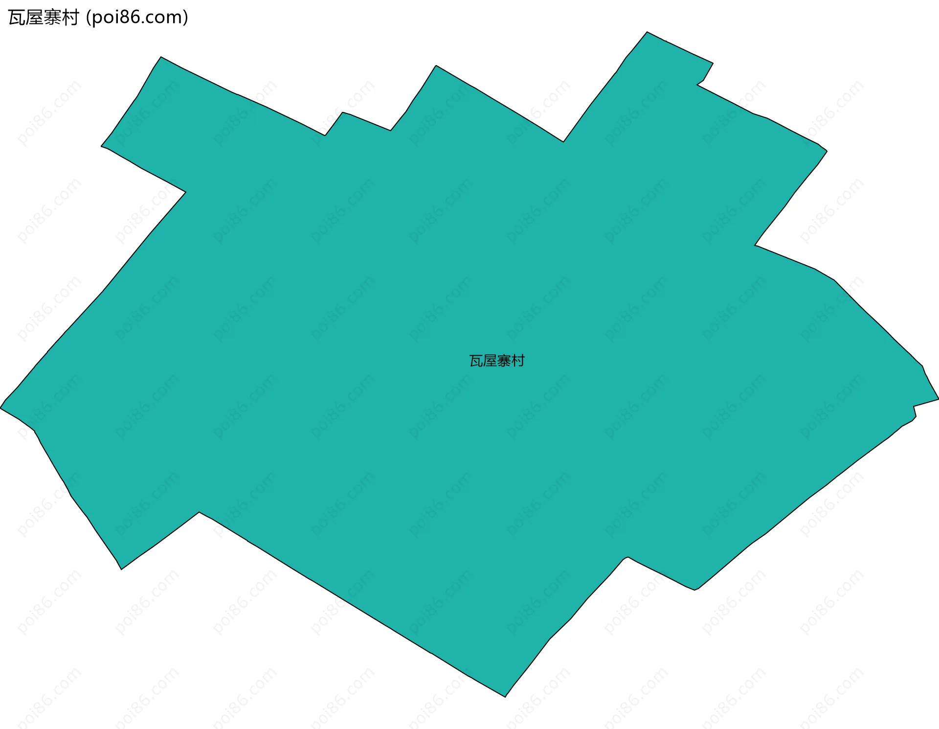 瓦屋寨村边界地图