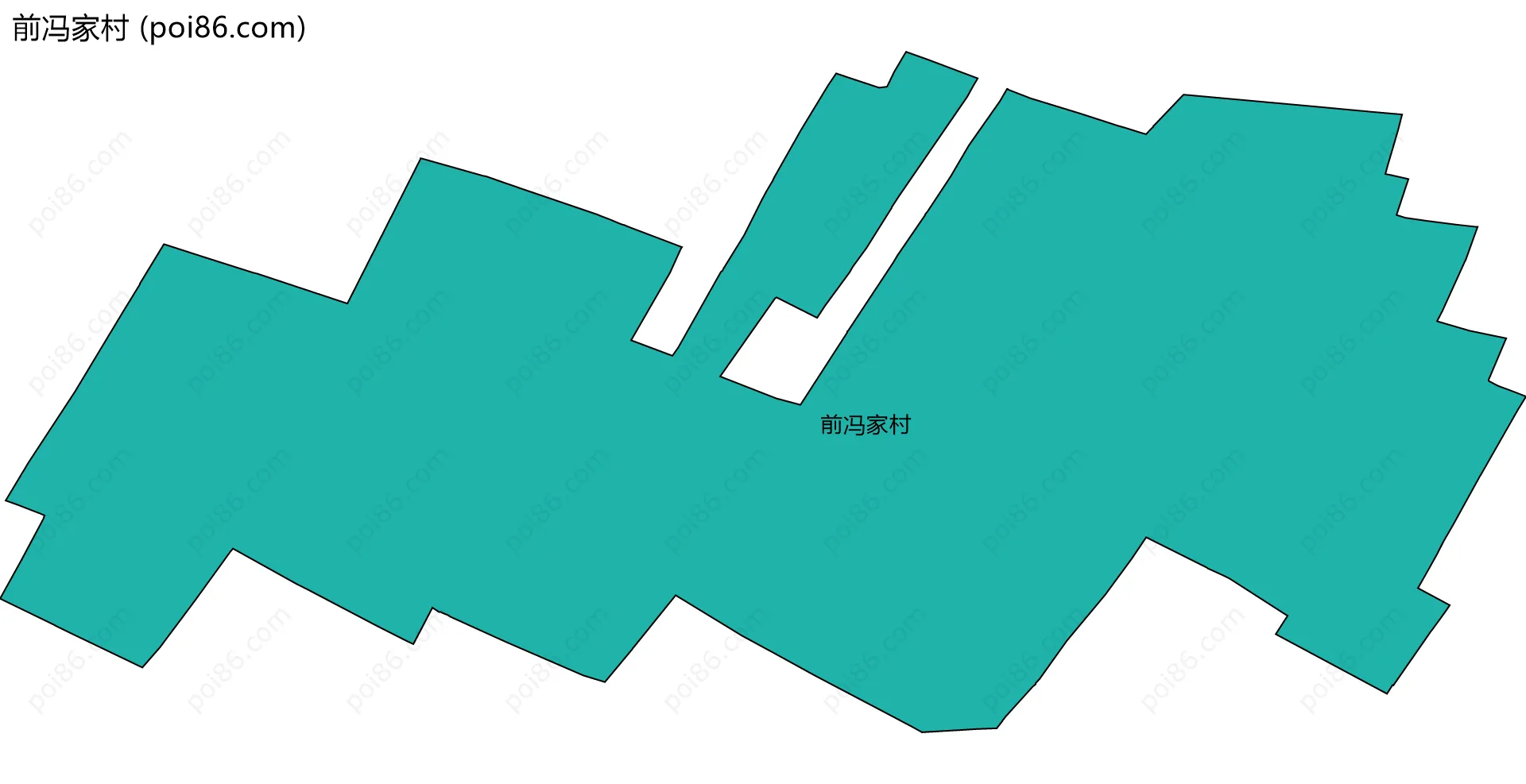 前冯家村边界地图