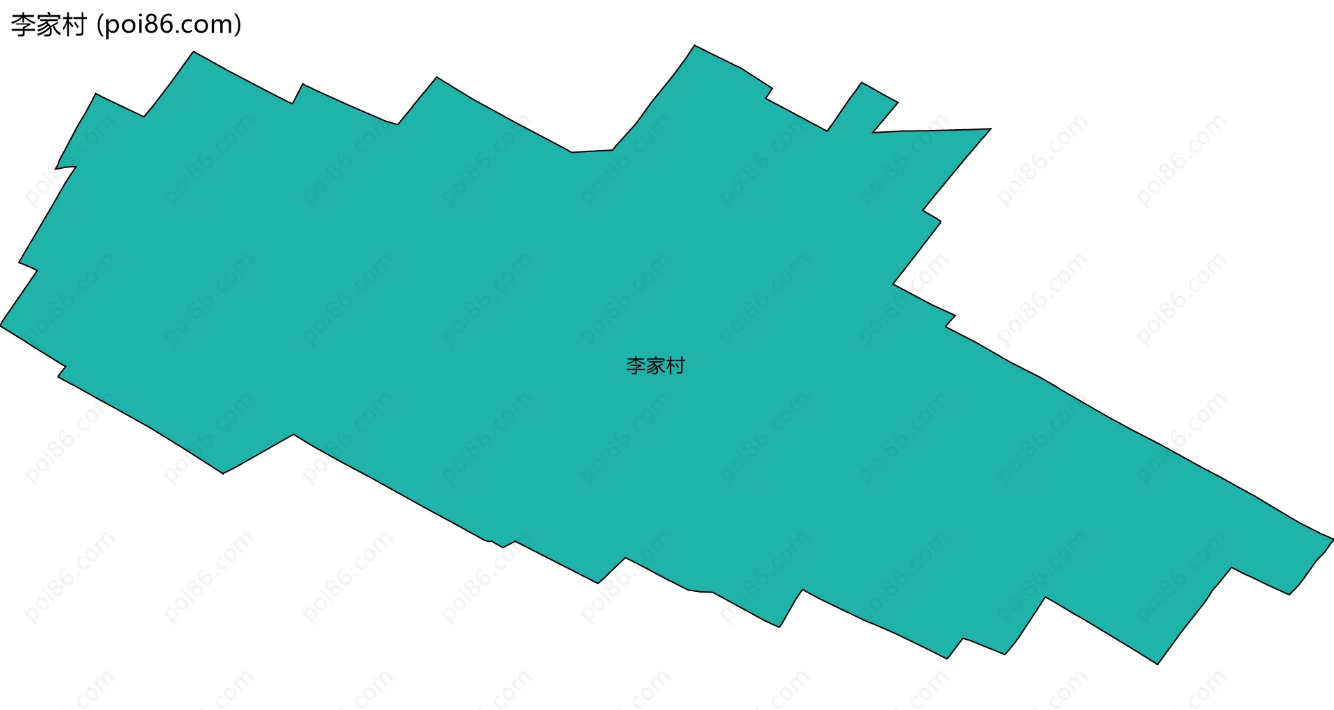 李家村边界地图