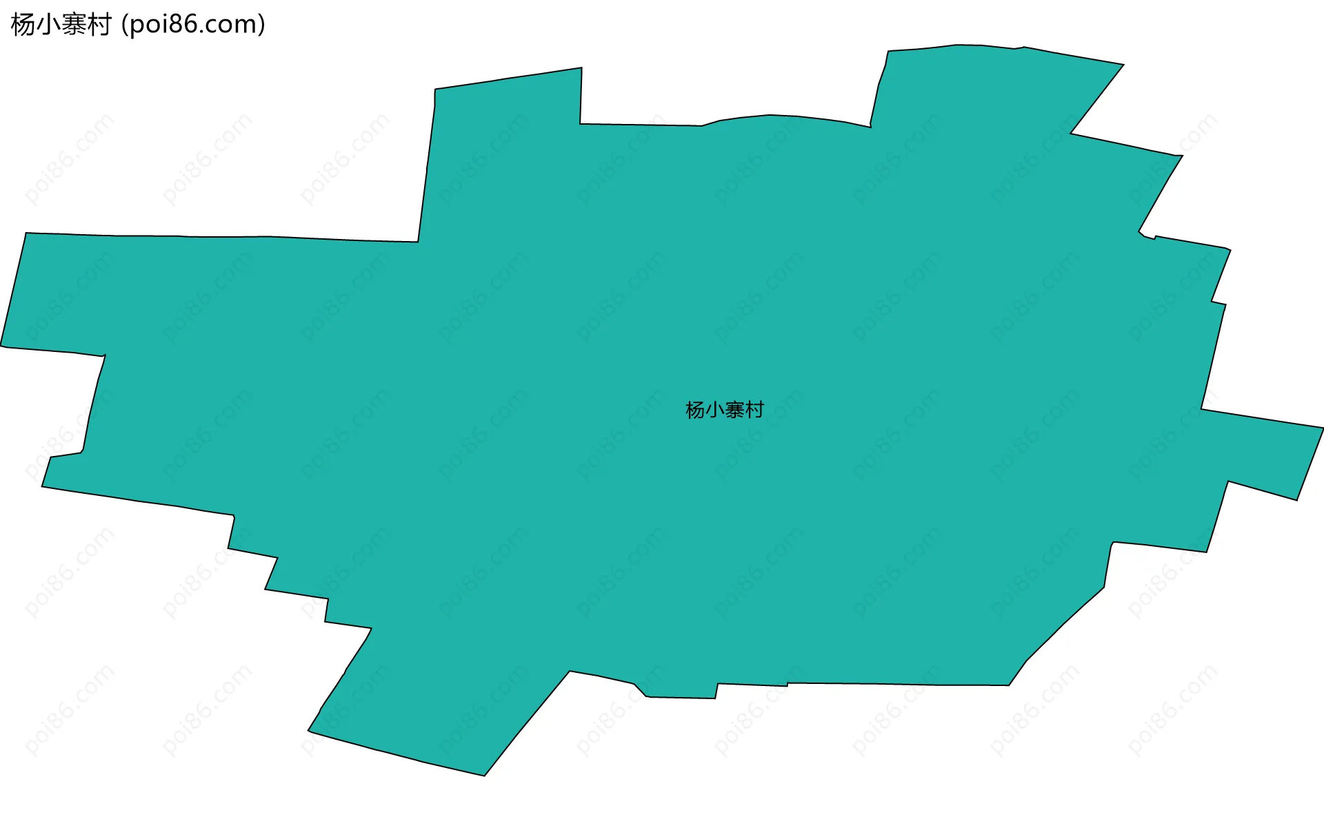 杨小寨村边界地图