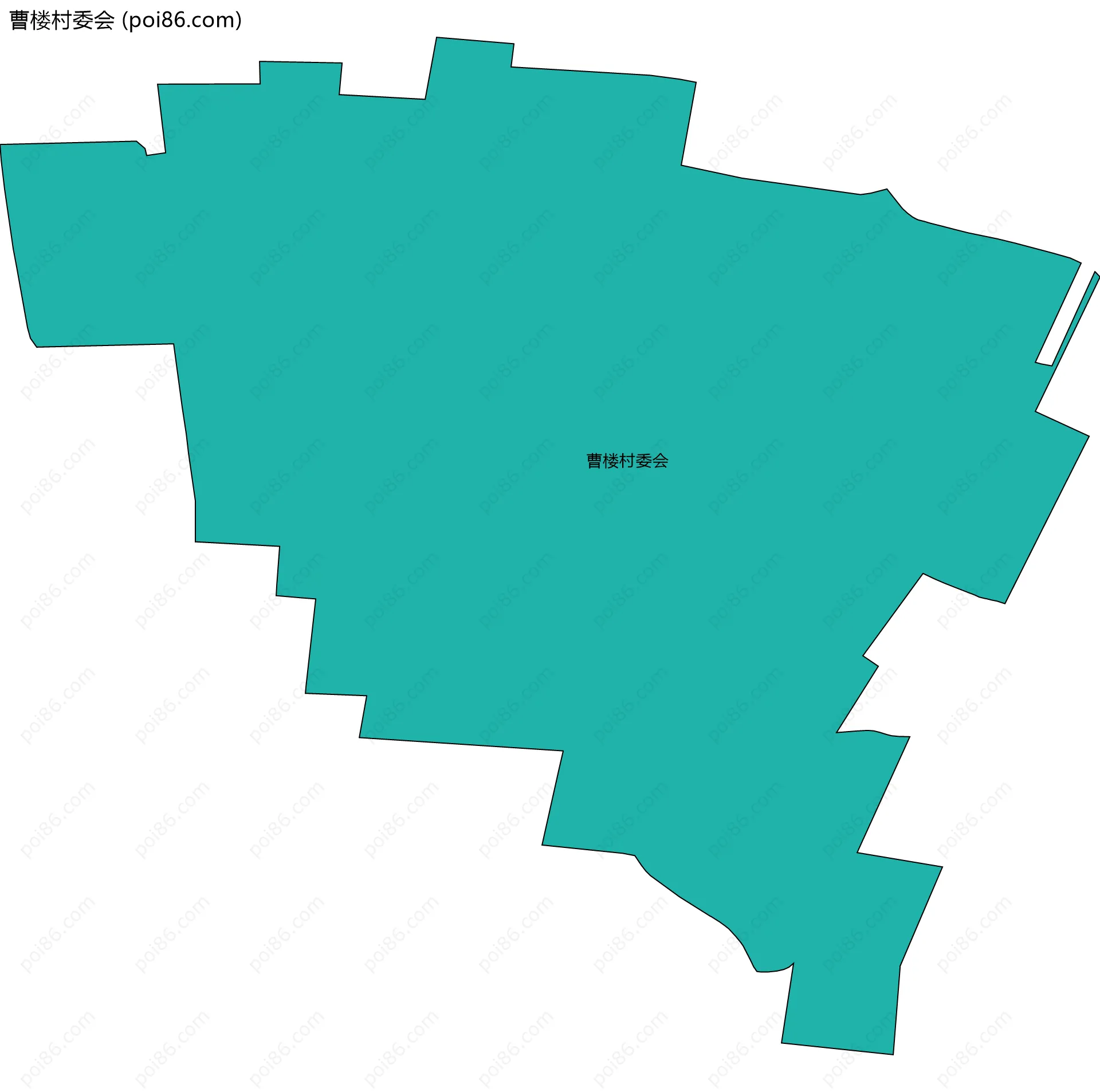 曹楼村委会边界地图