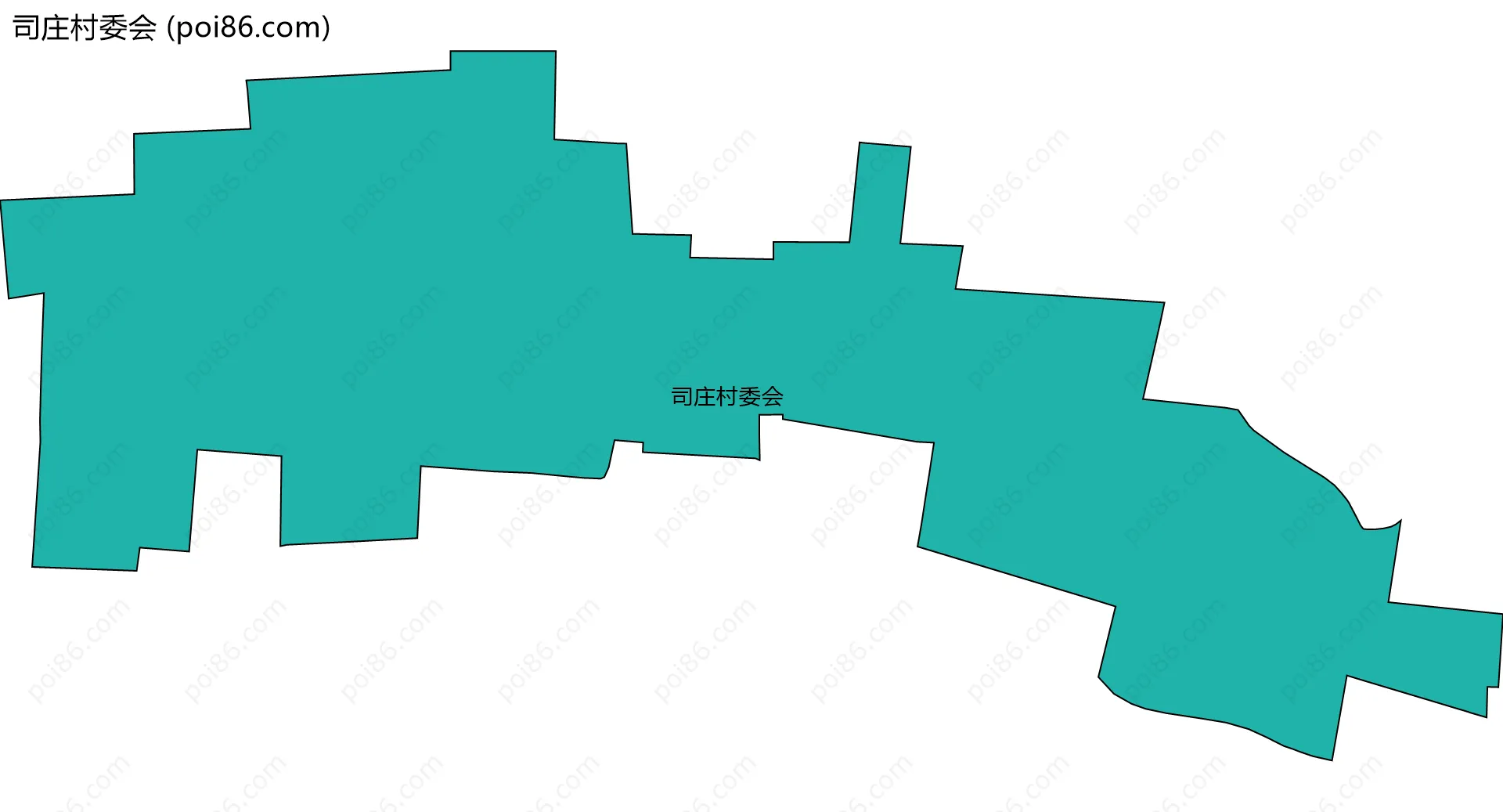 司庄村委会边界地图