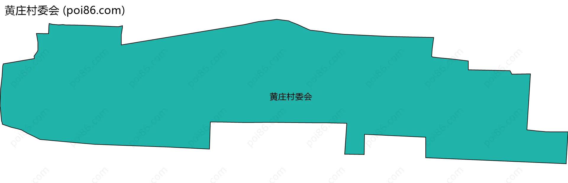 黄庄村委会边界地图
