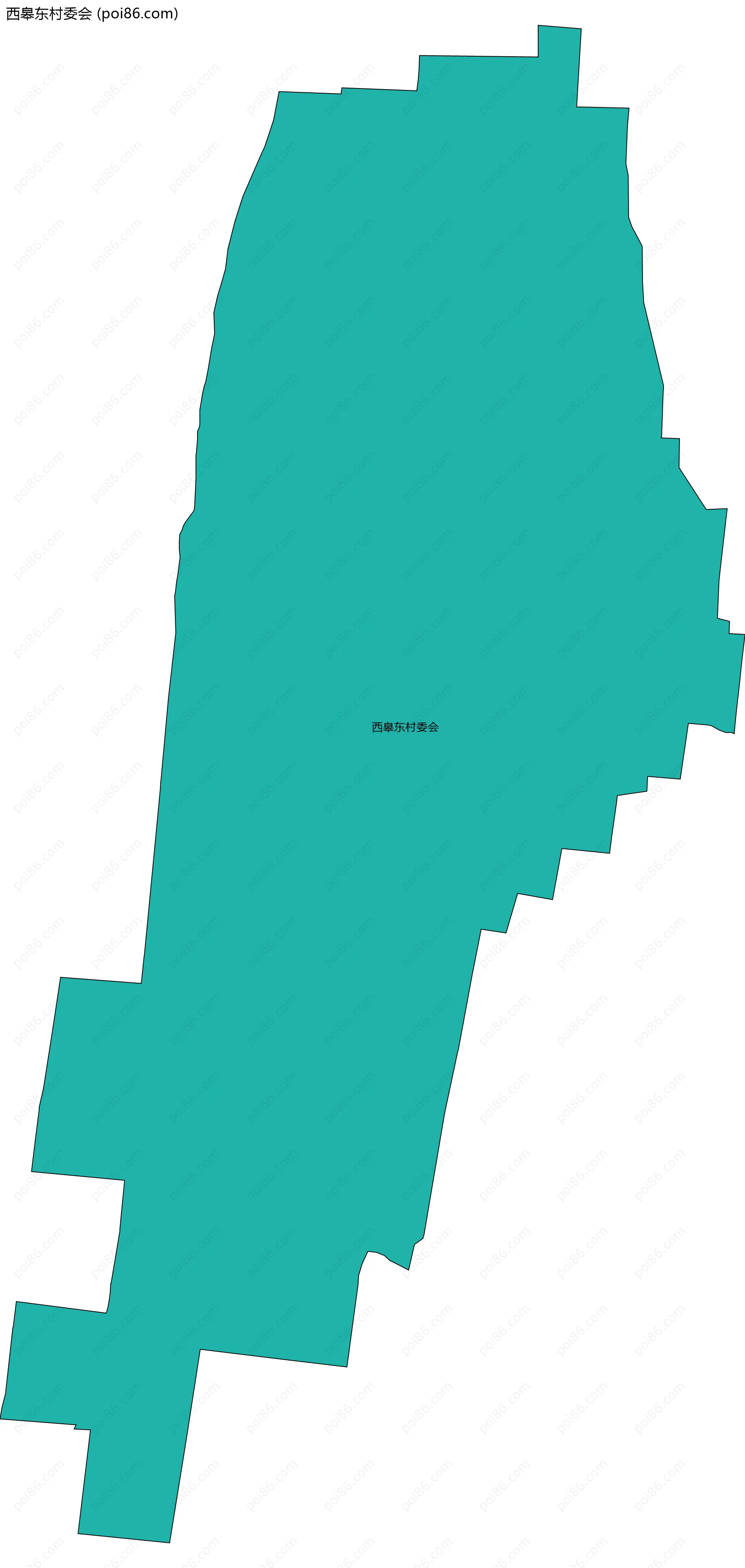 西皋东村委会边界地图