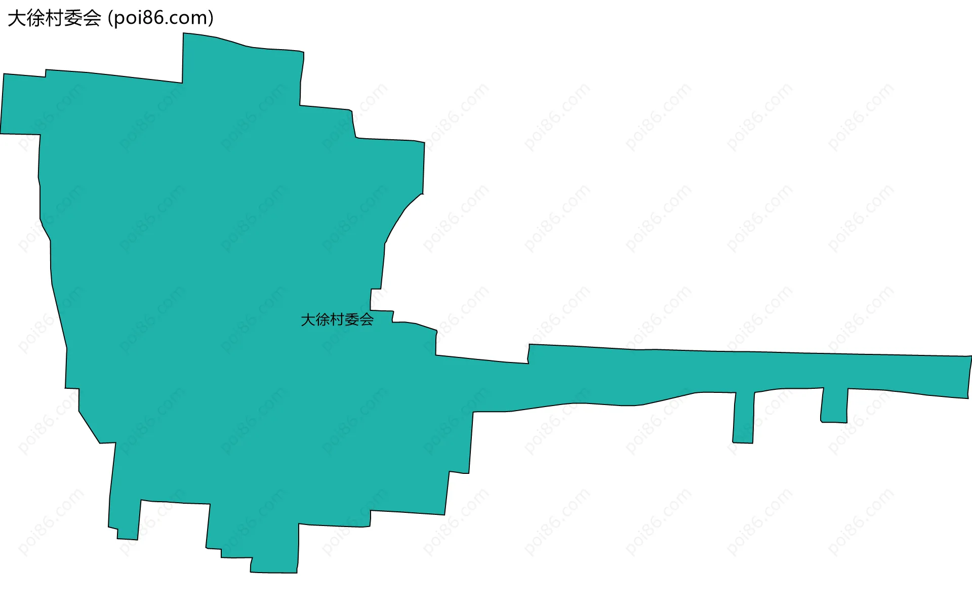 大徐村委会边界地图
