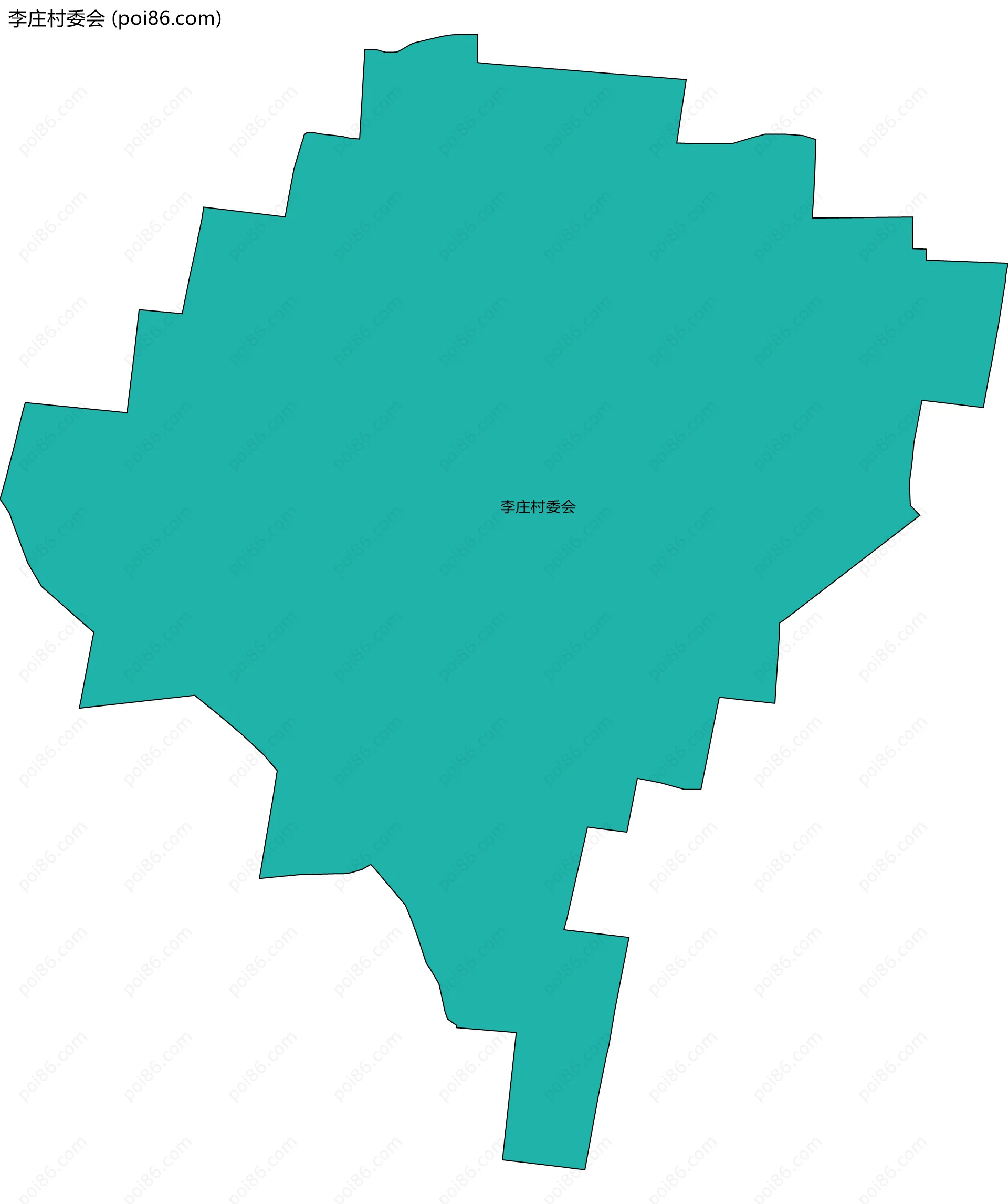 李庄村委会边界地图