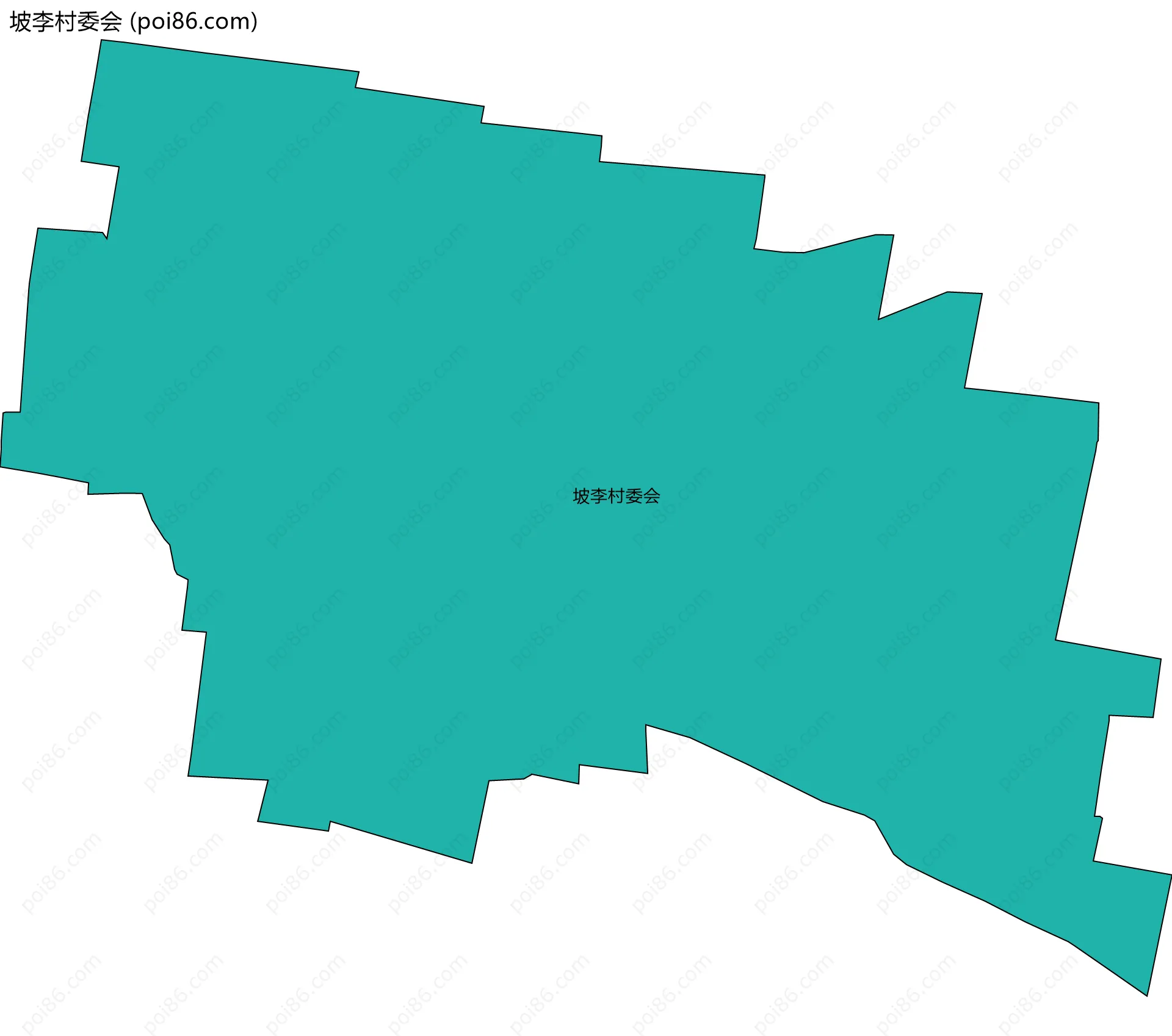 坡李村委会边界地图